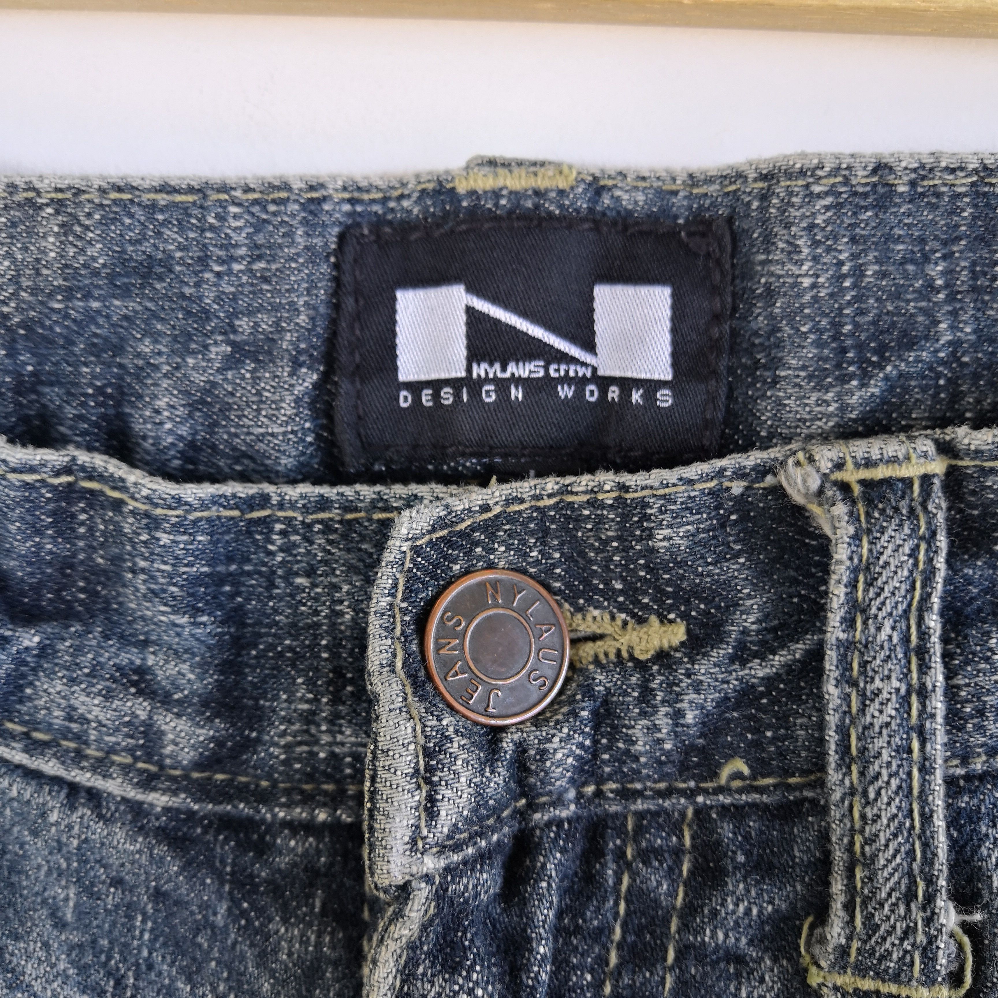 Japanese Brand Vintage Rusty Nylaus Distressed Jeans Japanese Denim Size US 30 / EU 46 - 6 Thumbnail