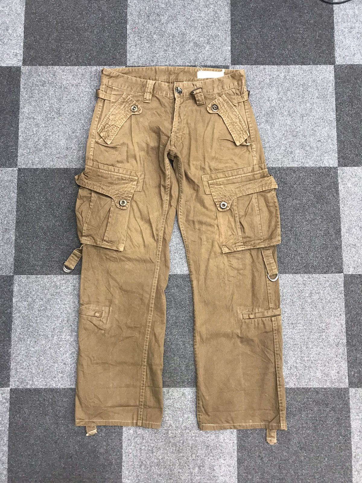 image of Cook Jeans Multipockets Baggy Cargo Pant in Brown, Men's (Size 31)