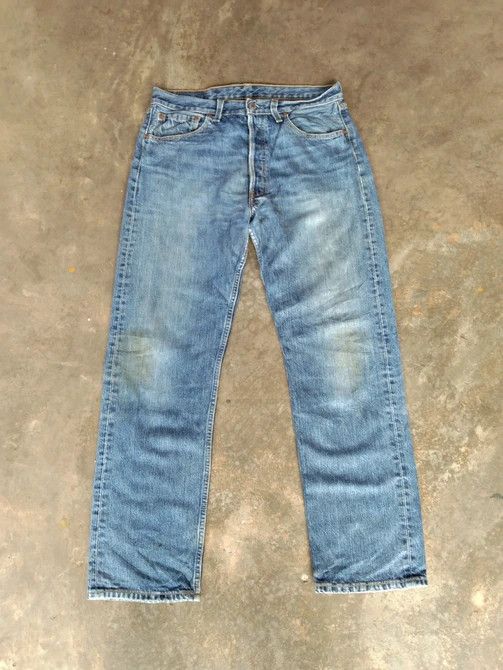 Levi's Vintage Levi's 501 Distressed Jeans 32x30 Size US 32 / EU 48 - 1 Thumbnail