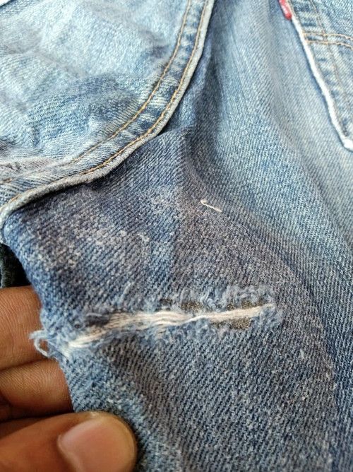 Levi's Vintage Levi's 501 Distressed Jeans 32x30 Size US 32 / EU 48 - 4 Thumbnail