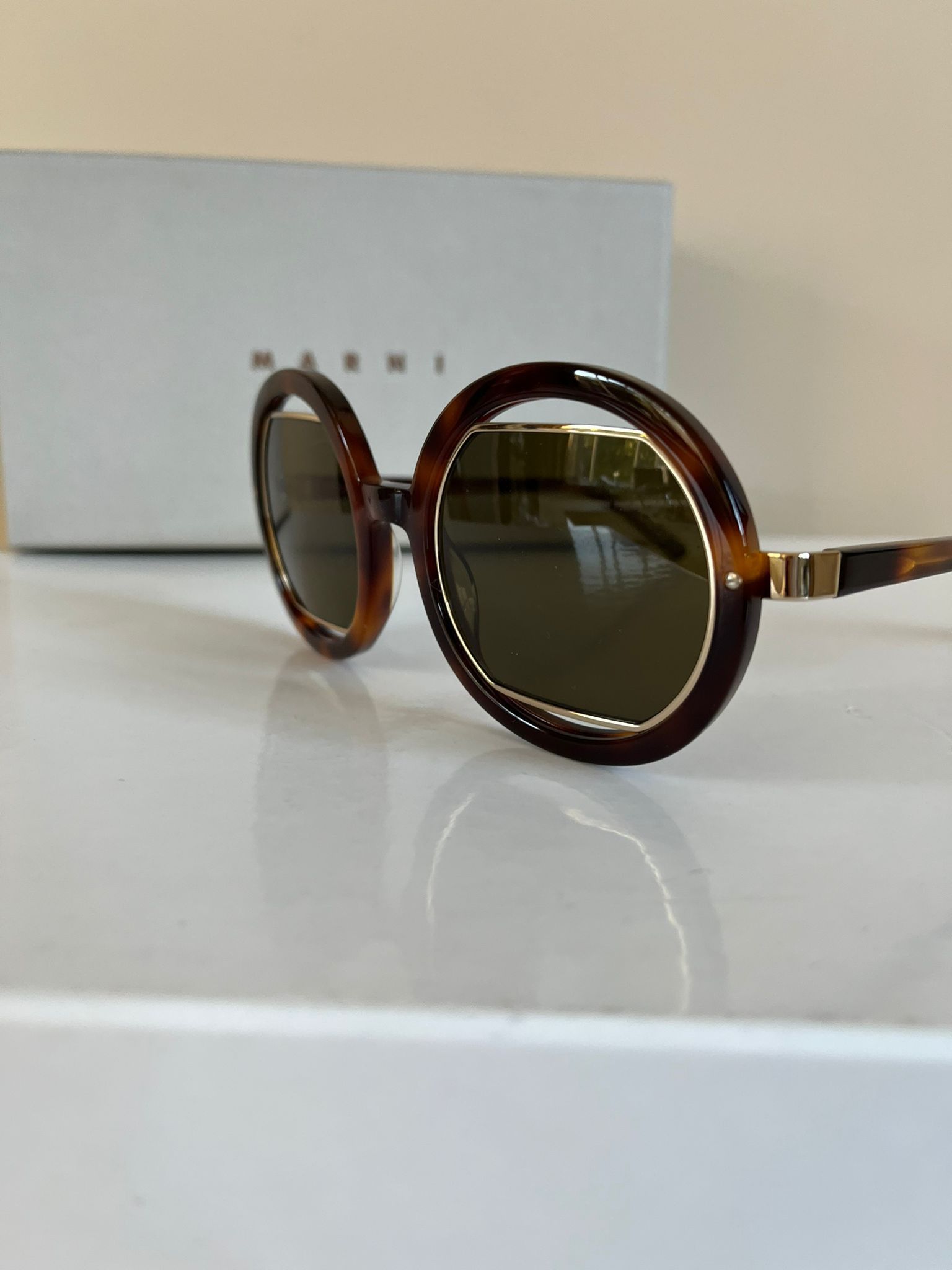 Marni Sunglasses in Brown - Multicolor Size ONE SIZE - 4 Thumbnail