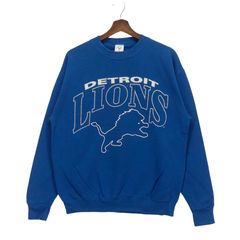 Vintage Detroit Football Sweatshirt Lions Football Crewneck 