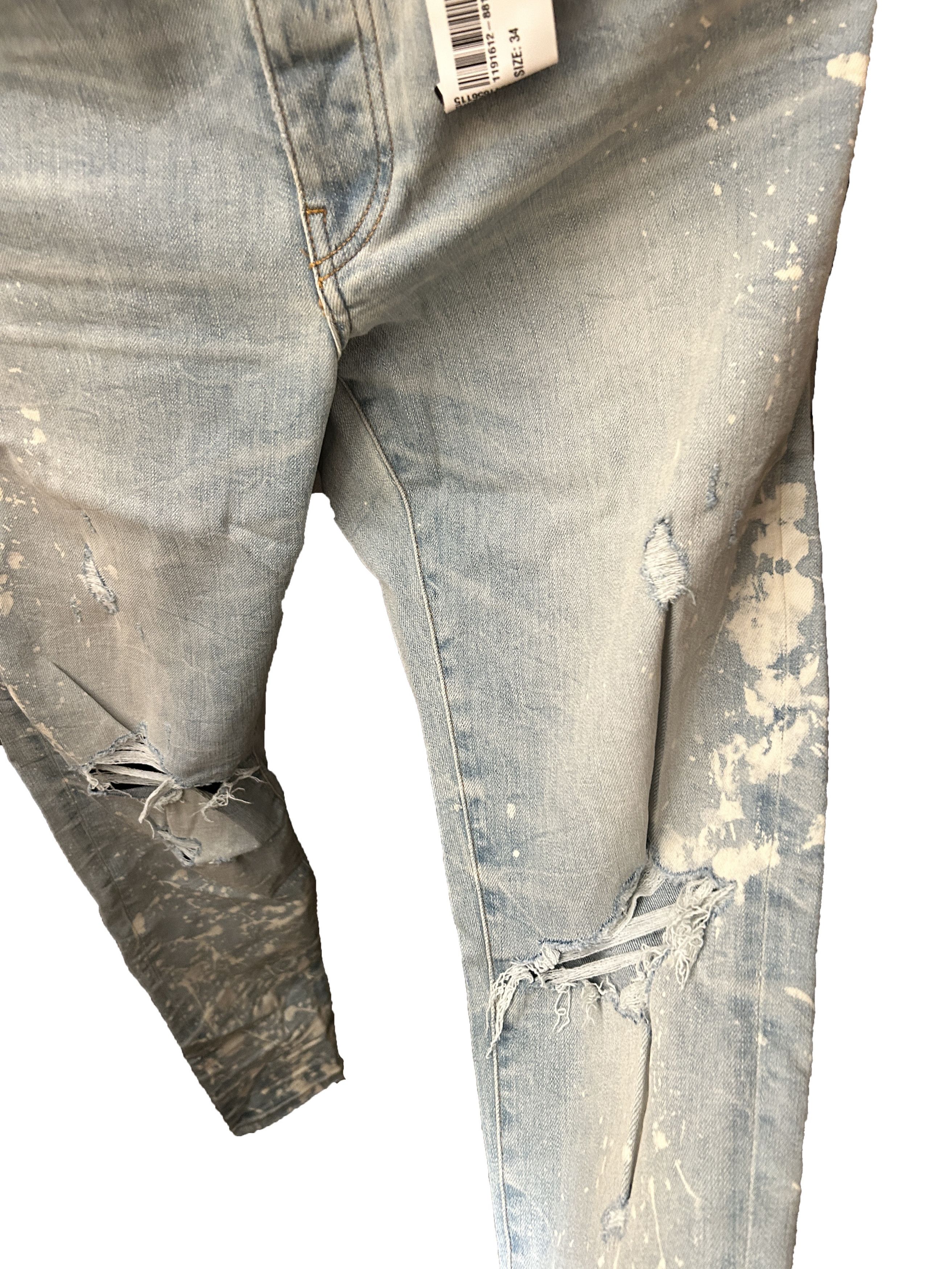 Amiri amiri bleach splatter trasher minus jeans denim Size US 34 / EU 50 - 3 Thumbnail