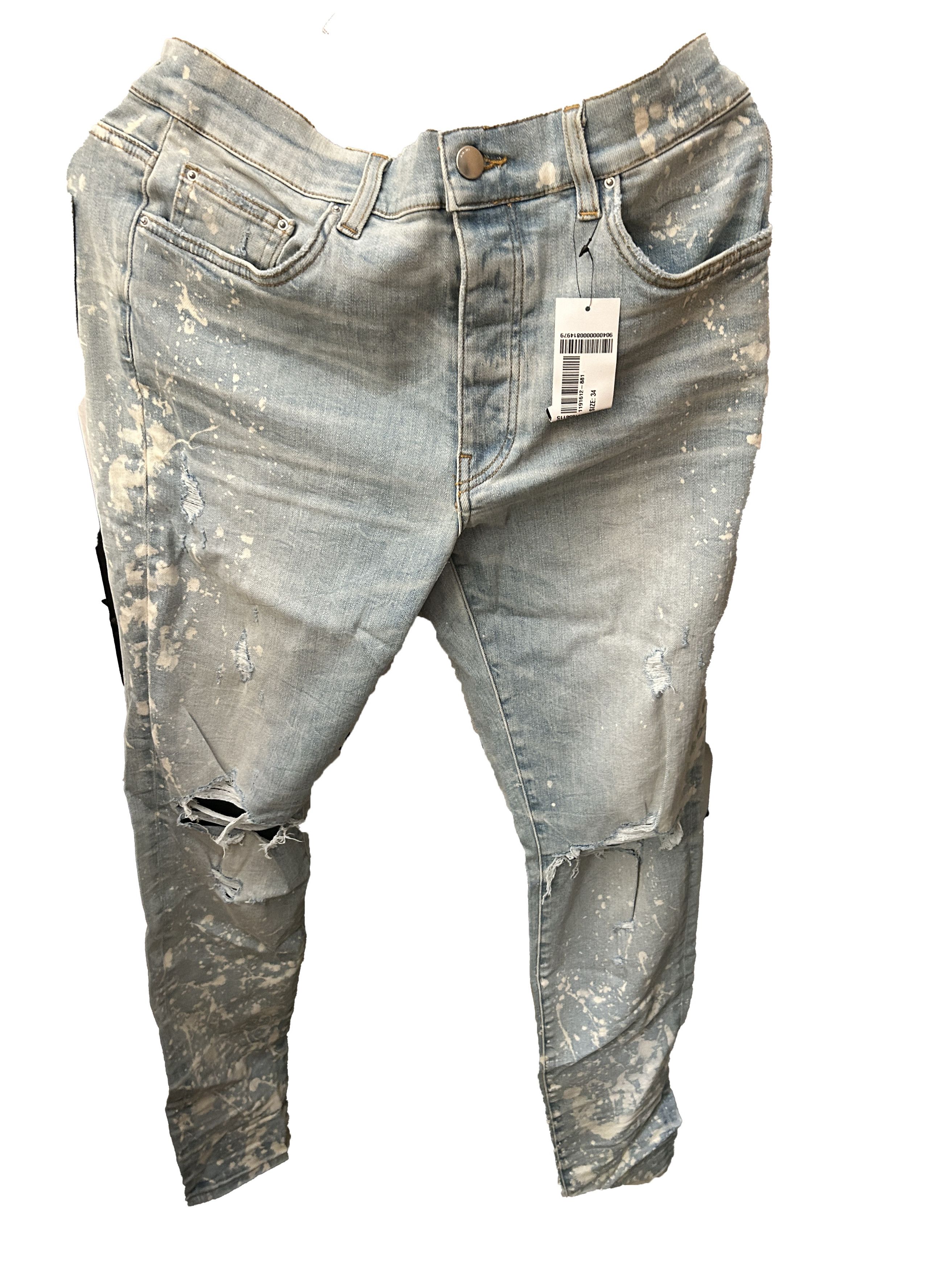Amiri amiri bleach splatter trasher minus jeans denim Size US 34 / EU 50 - 2 Thumbnail