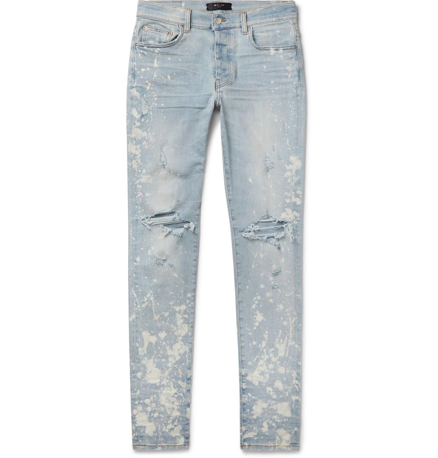 Amiri amiri bleach splatter trasher minus jeans denim Size US 34 / EU 50 - 1 Thumbnail