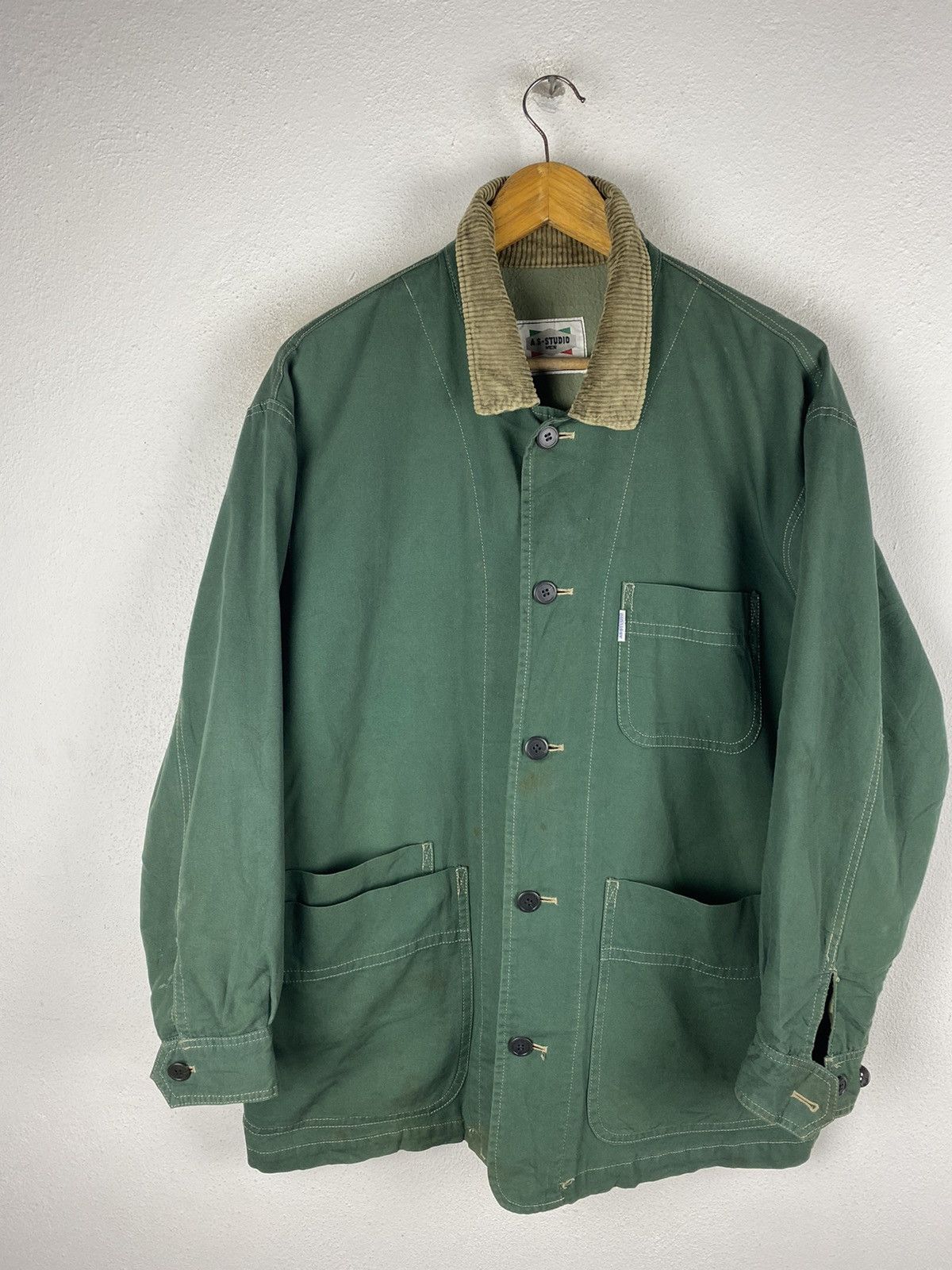 Japanese Brand A.S-STUDIO MEN CHORE JACKET MADE IN JAPAN Size US L / EU 52-54 / 3 - 4 Thumbnail