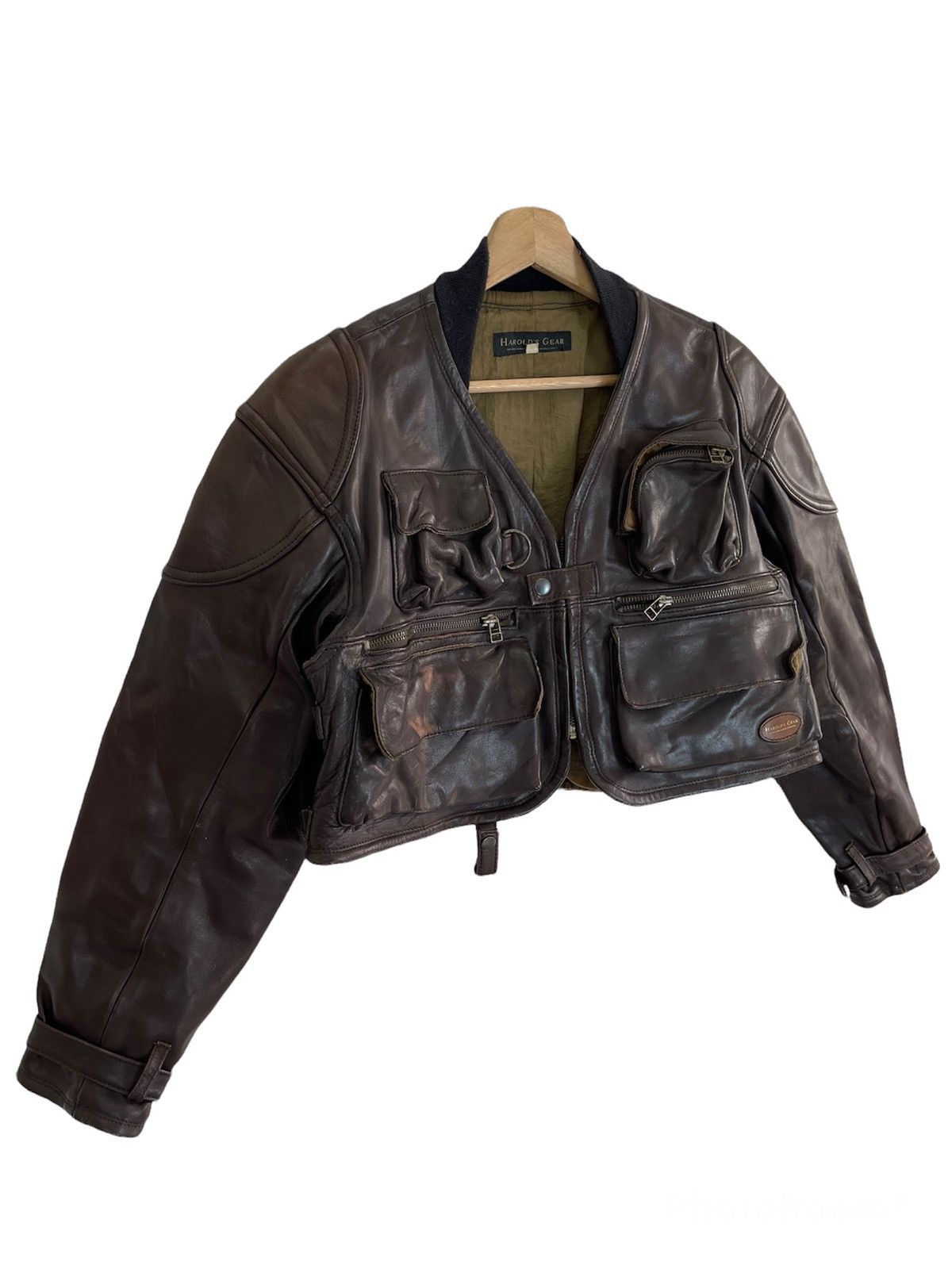 【希少レア】HAROLD S. GEAR ベリーショートジャケット HAROLD'S GEAR Vintage Jacket 希少レア】HAROLD S. GEAR ベリー