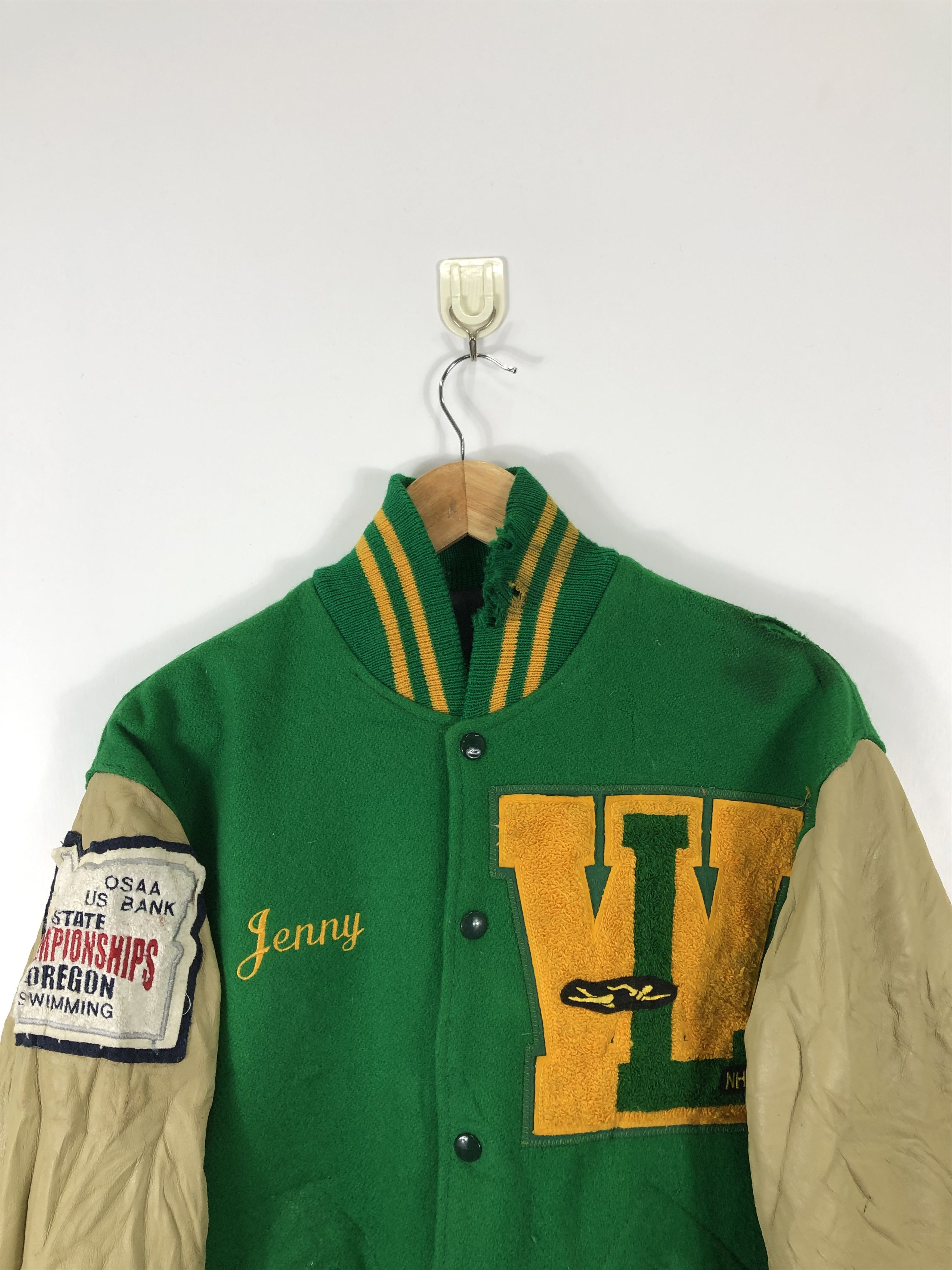 Vintage Vintage Lions Oregon Varsity Jacket Patches Leather V0216 Size US L / EU 52-54 / 3 - 2 Thumbnail