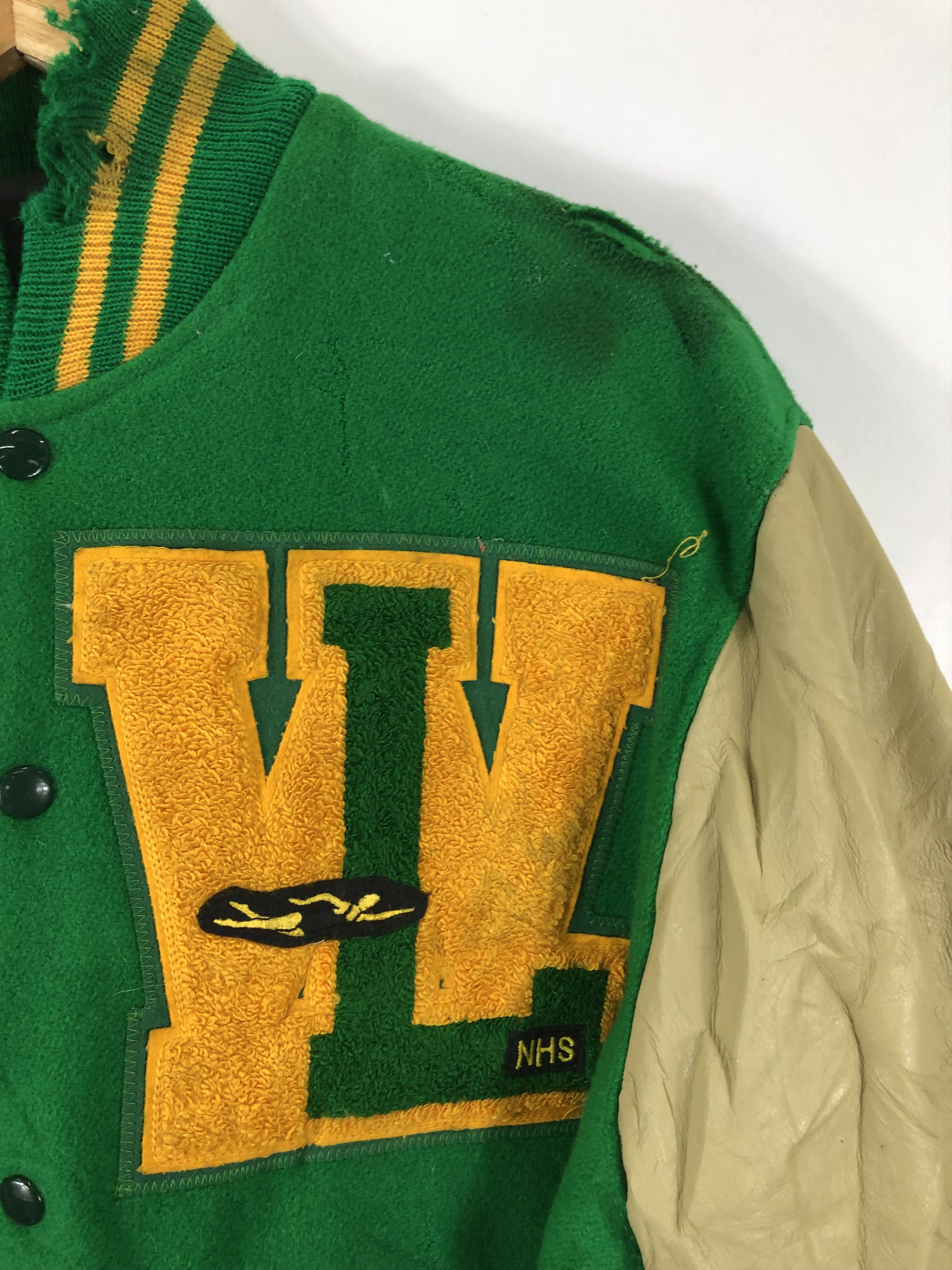 Vintage Vintage Lions Oregon Varsity Jacket Patches Leather V0216 Size US L / EU 52-54 / 3 - 6 Thumbnail