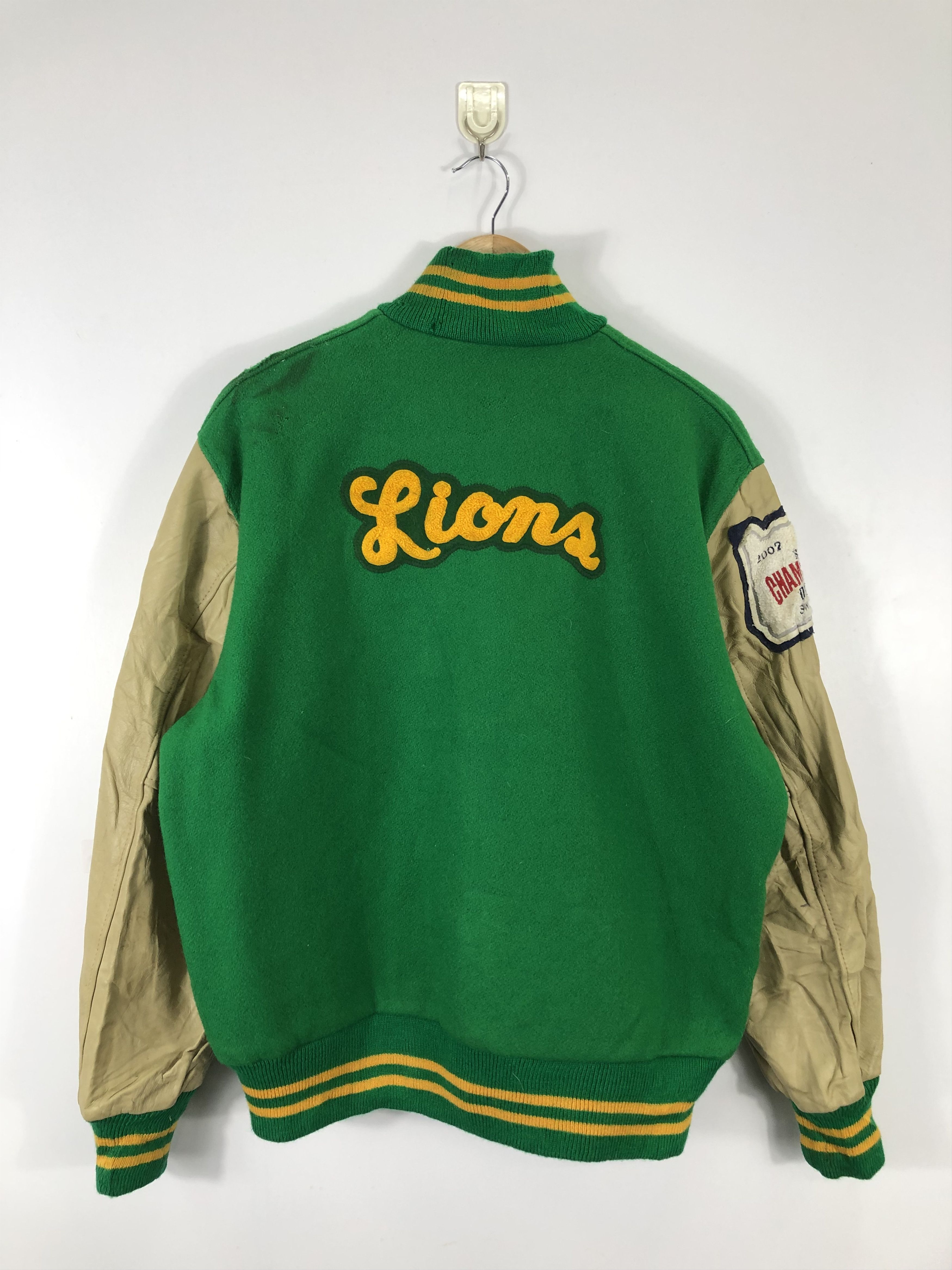Vintage Vintage Lions Oregon Varsity Jacket Patches Leather V0216 Size US L / EU 52-54 / 3 - 3 Thumbnail