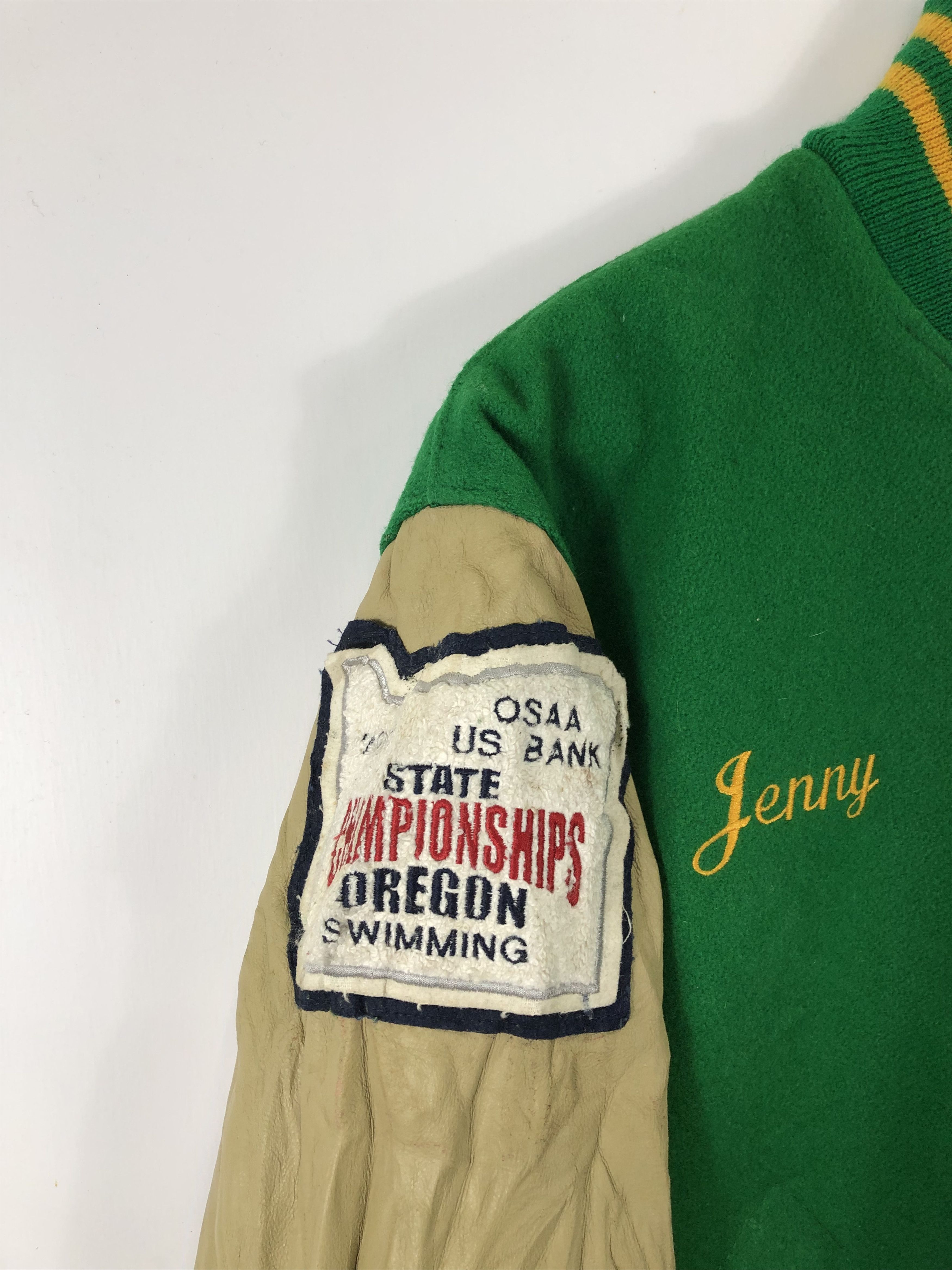 Vintage Vintage Lions Oregon Varsity Jacket Patches Leather V0216 Size US L / EU 52-54 / 3 - 5 Thumbnail
