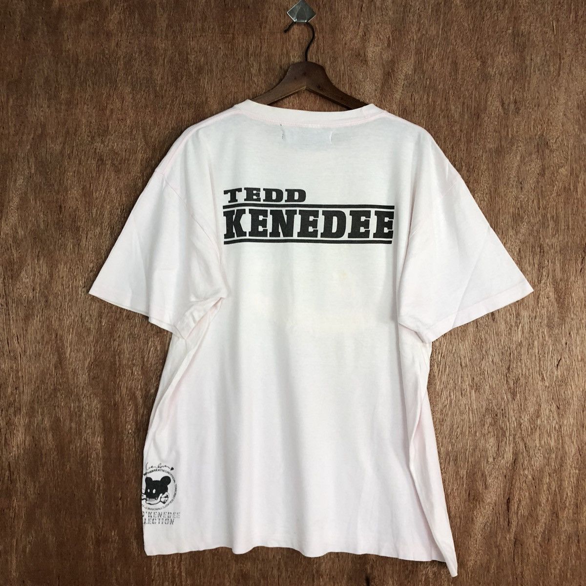 Vintage DLL Ted Kenedee No War WHite SHort Sleeve Tshirt #1451 Size US XL / EU 56 / 4 - 10 Thumbnail