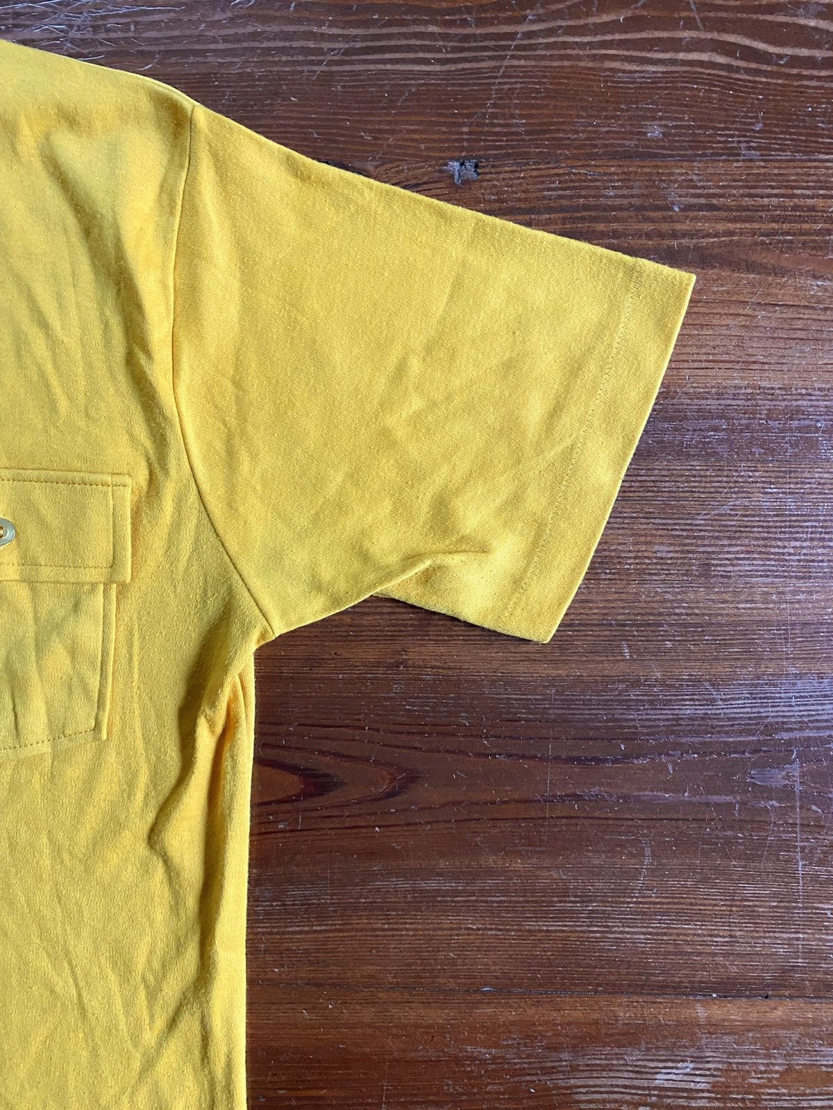 Retrofit Vintage 50’s Amati By Barclay Yellow Single Stitch Polo Size US S / EU 44-46 / 1 - 5 Thumbnail