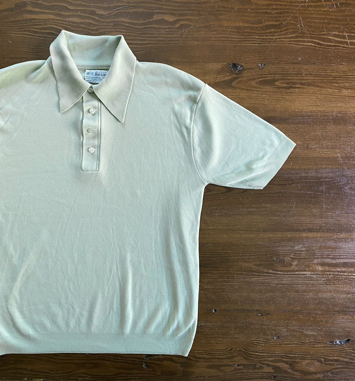 Retrofit Vintage 60’s KMart Mint Green Short Sleeve Polo Size US M / EU 48-50 / 2 - 1 Thumbnail