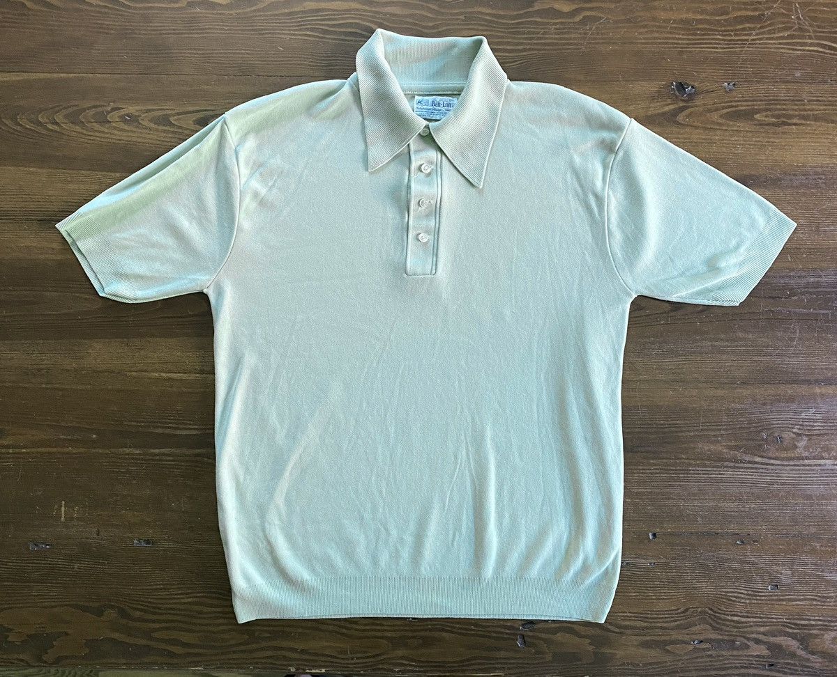 Retrofit Vintage 60’s KMart Mint Green Short Sleeve Polo Size US M / EU 48-50 / 2 - 2 Thumbnail