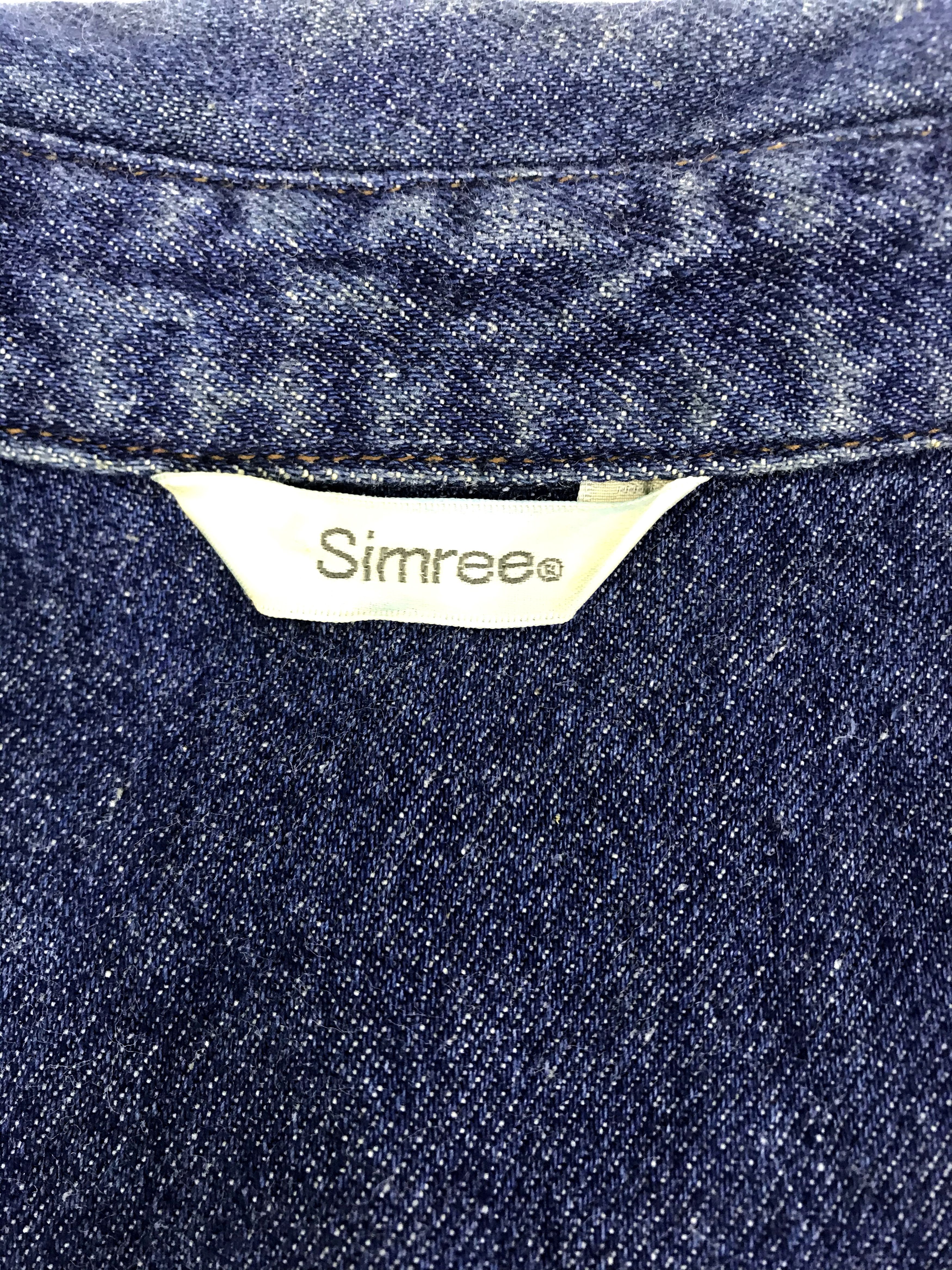 Japanese Brand Simree Denim Jacket Double Pockets Classic Trucker Vintage Size US L / EU 52-54 / 3 - 6 Thumbnail