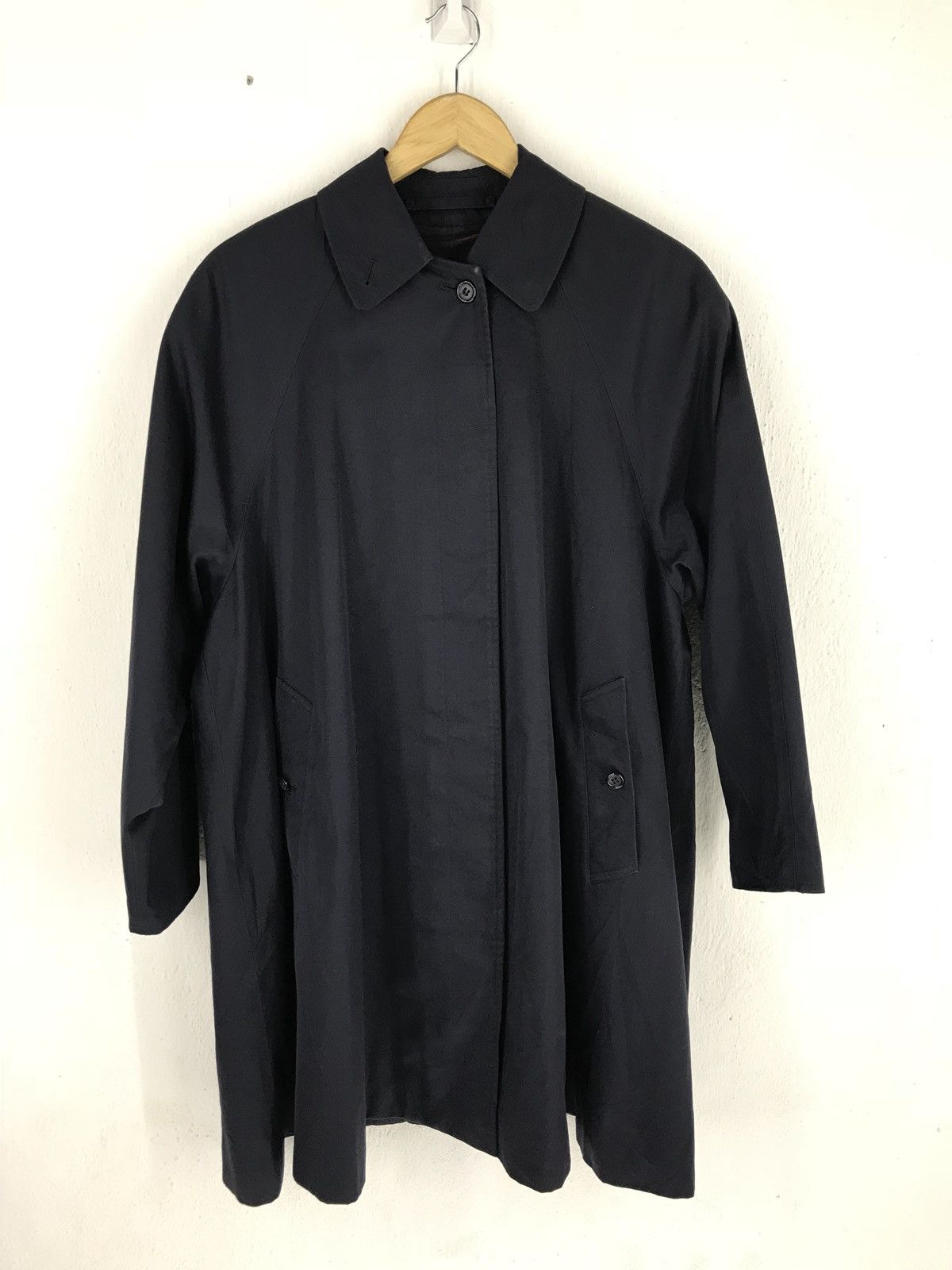 Burberry 🔥Burberry Prorsum Navy Blue Trech Coat Made In England Size US M / EU 48-50 / 2 - 3 Thumbnail