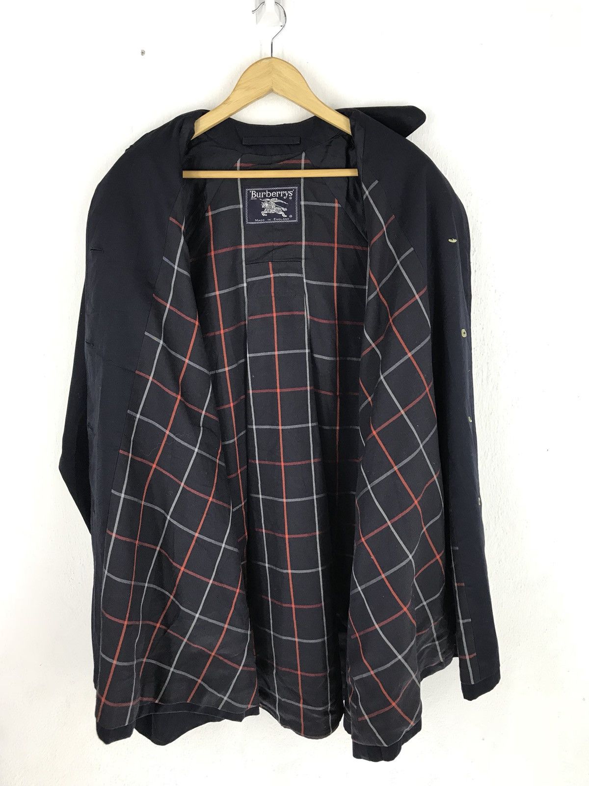 Burberry 🔥Burberry Prorsum Navy Blue Trech Coat Made In England Size US M / EU 48-50 / 2 - 2 Thumbnail