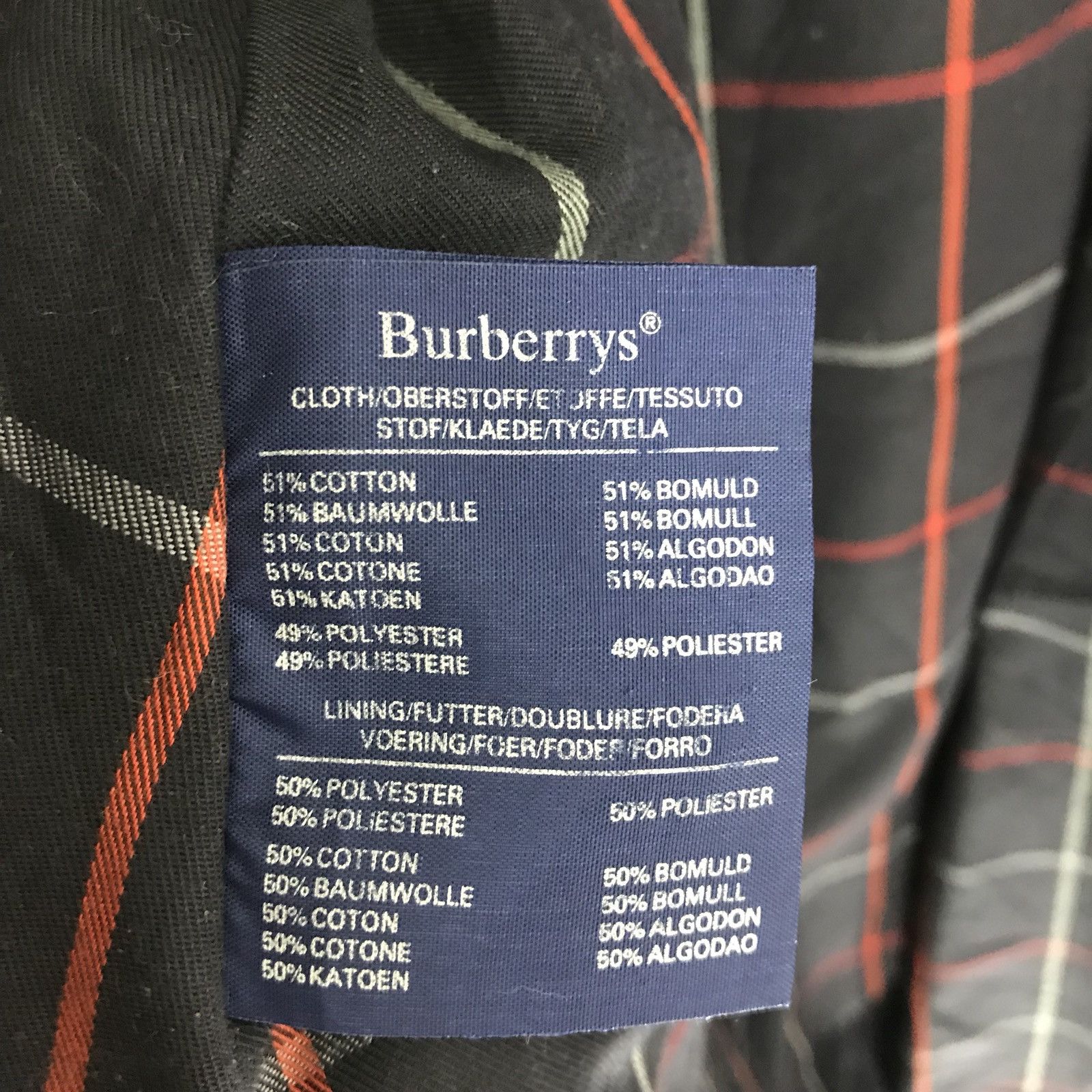 Burberry 🔥Burberry Prorsum Navy Blue Trech Coat Made In England Size US M / EU 48-50 / 2 - 10 Thumbnail