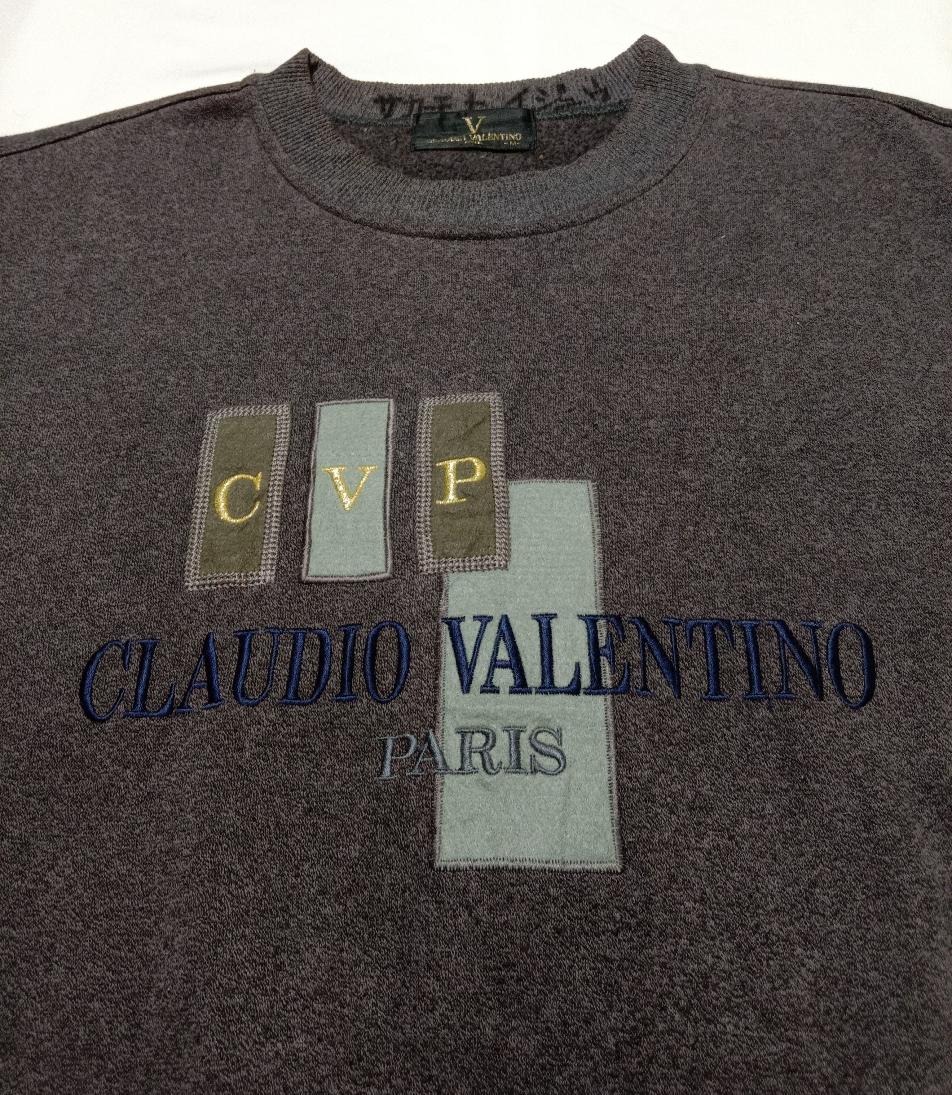 Valentino Claudio Valentino Paris Sweatshirt Spell Out Logo Size US M / EU 48-50 / 2 - 4 Thumbnail