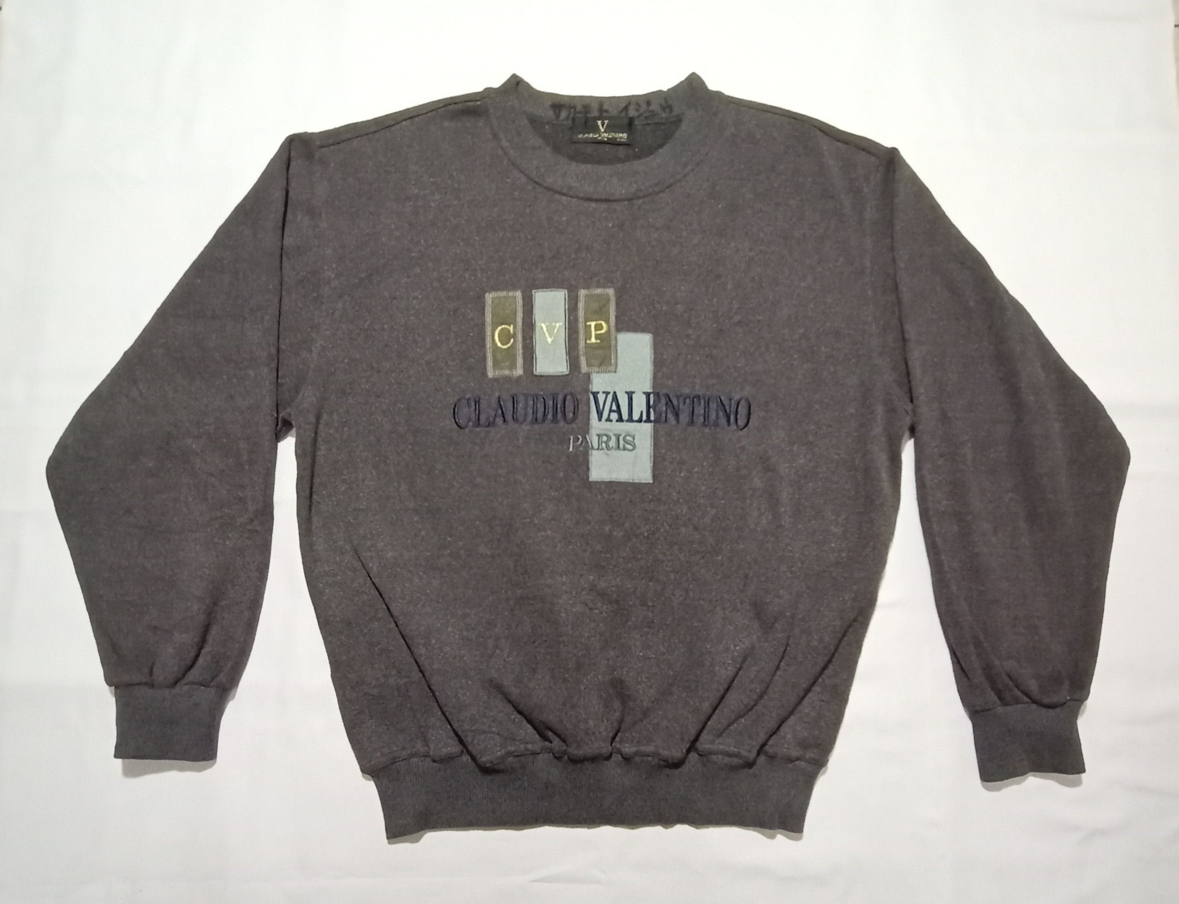 Valentino Claudio Valentino Paris Sweatshirt Spell Out Logo Size US M / EU 48-50 / 2 - 1 Thumbnail