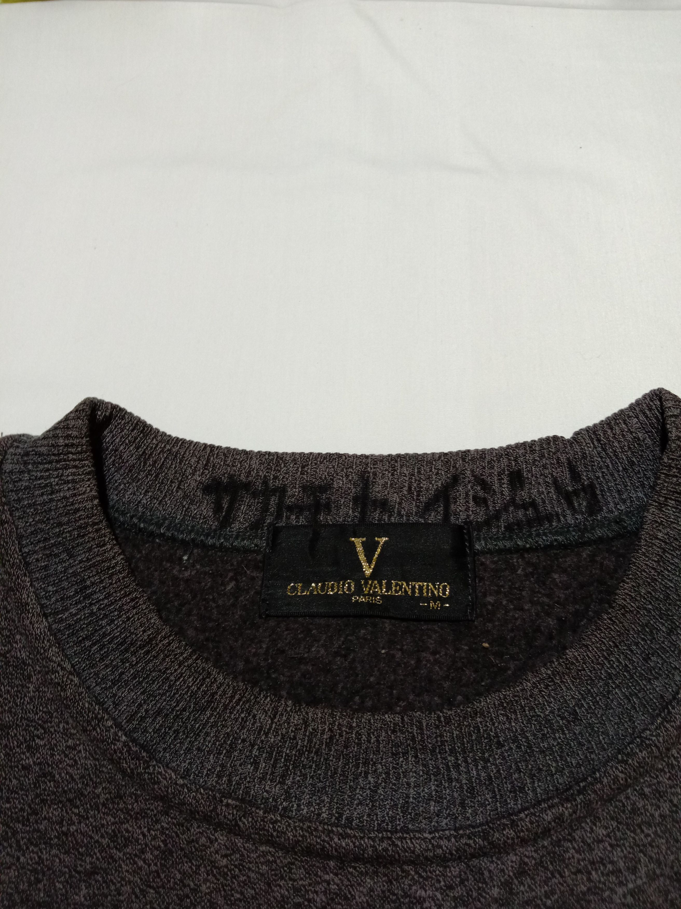 Valentino Claudio Valentino Paris Sweatshirt Spell Out Logo Size US M / EU 48-50 / 2 - 3 Thumbnail