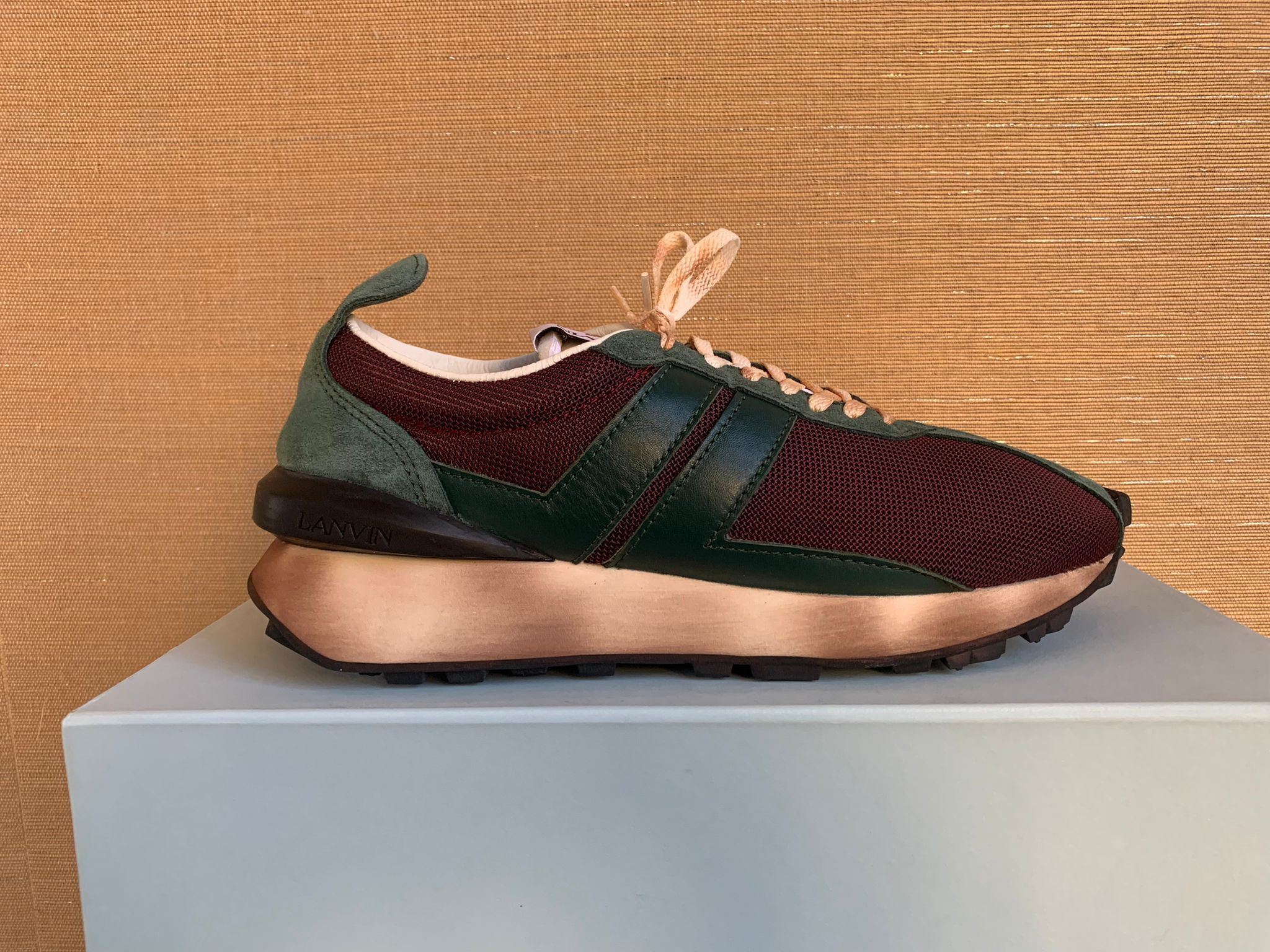image of Lanvin Logo Runner Trainer In Multicolor Shoes, Men's (Size 10)