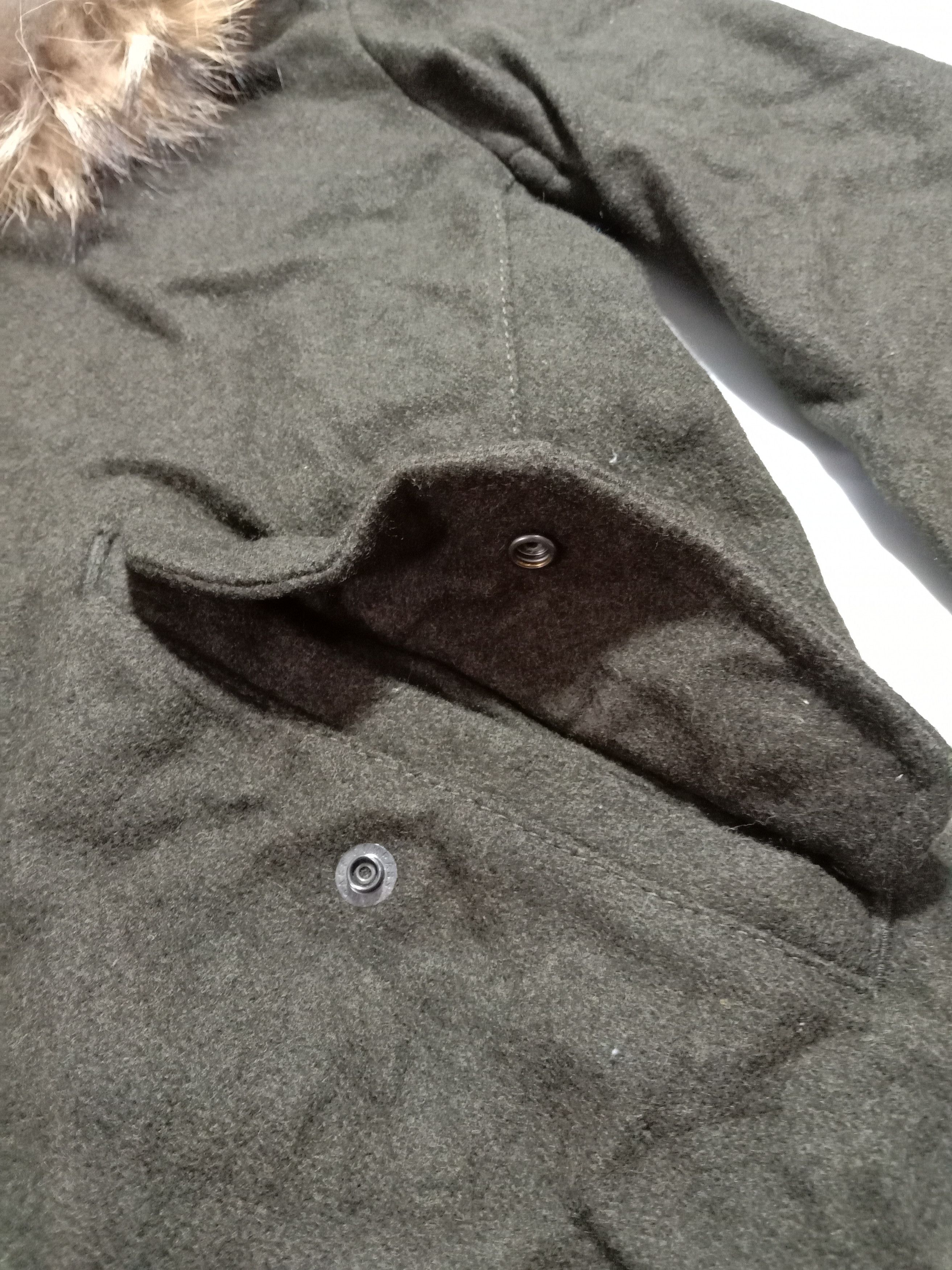 Beams Plus Beams Denim Military Winter Jacket With Raccoon Hoodie Size US M / EU 48-50 / 2 - 7 Thumbnail