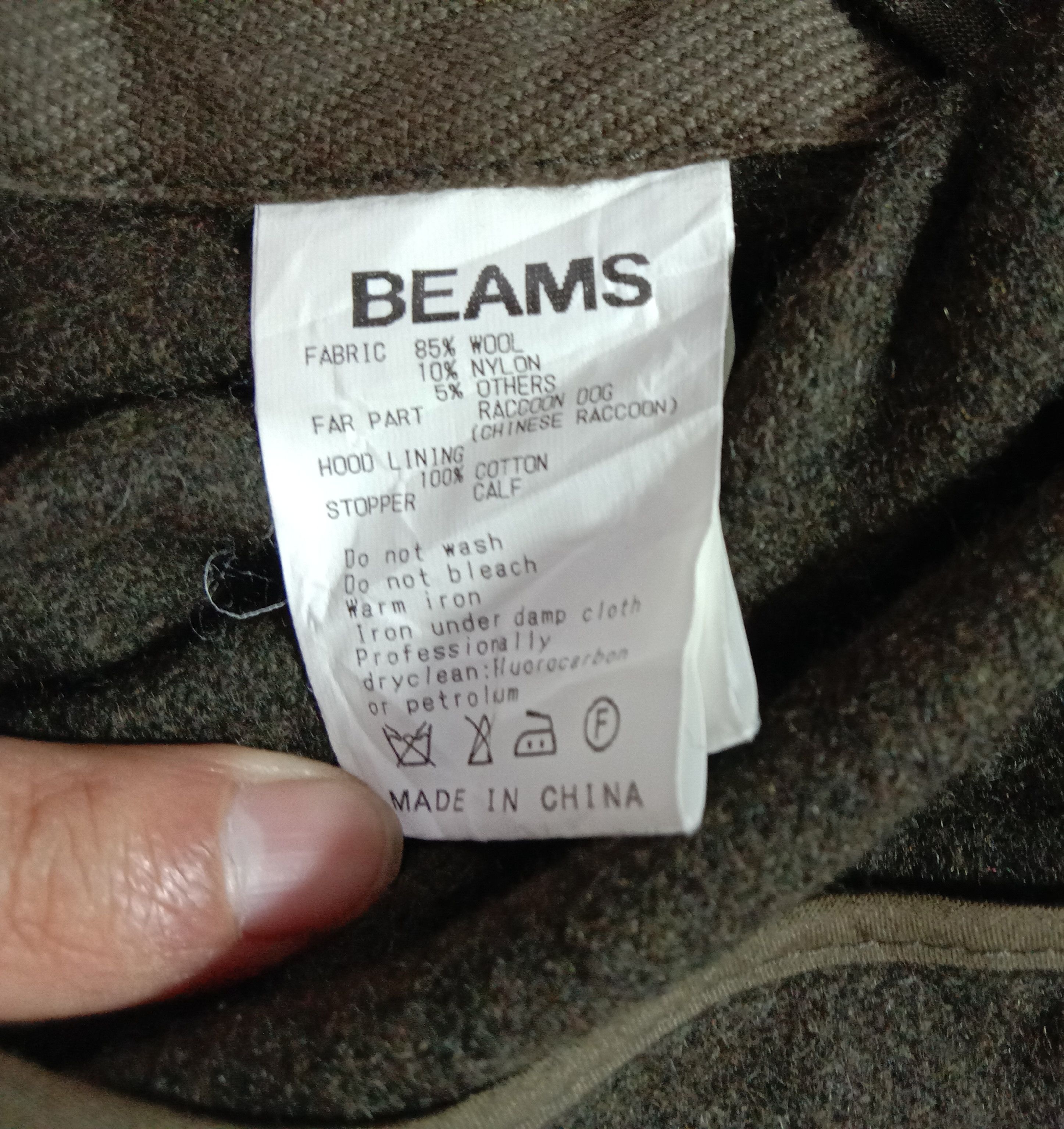 Beams Plus Beams Denim Military Winter Jacket With Raccoon Hoodie Size US M / EU 48-50 / 2 - 5 Thumbnail