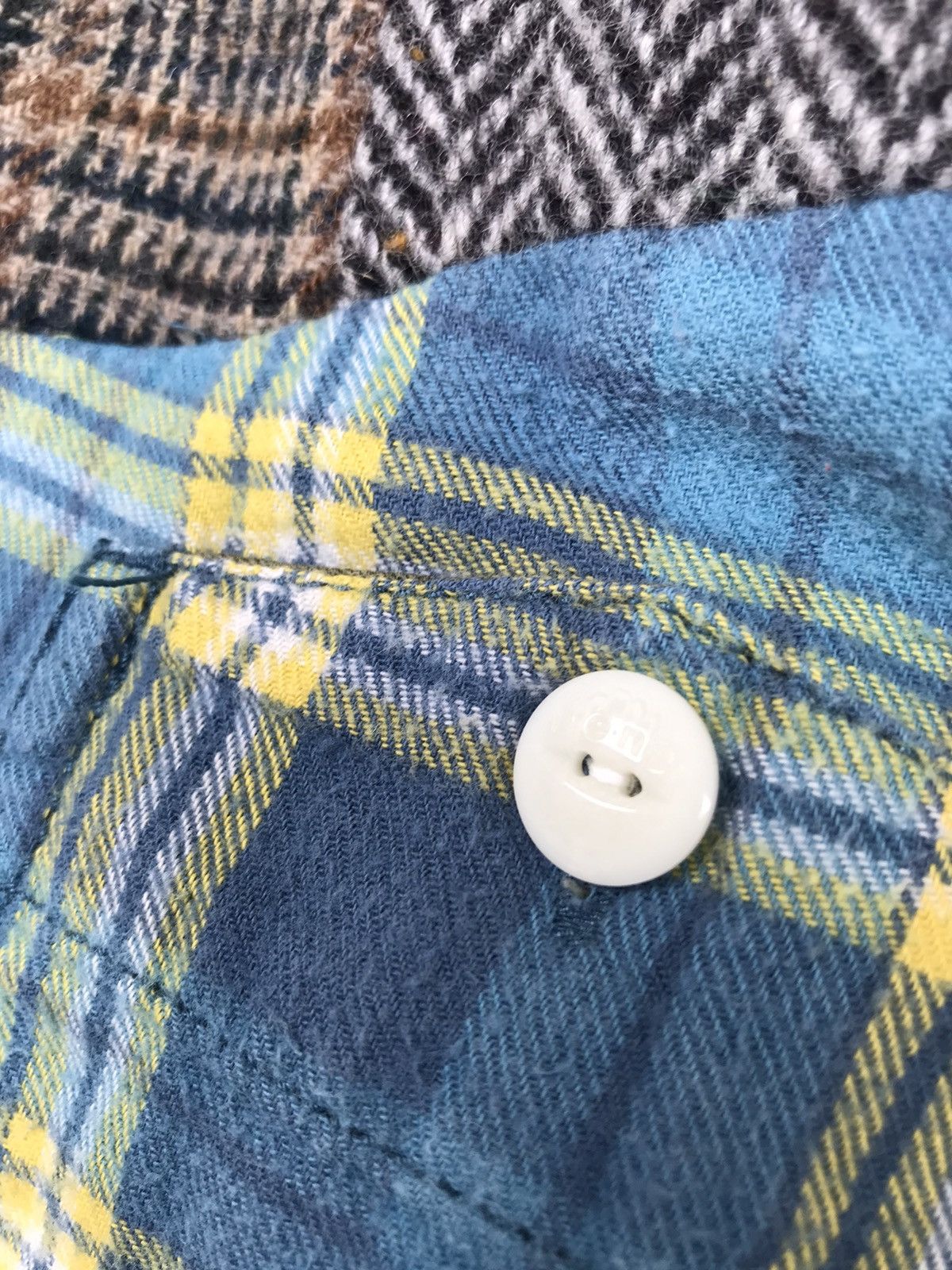 Junya Watanabe 💥Issey Miyake Sashiko Patchwork Button Shirt Size M / US 6-8 / IT 42-44 - 6 Thumbnail