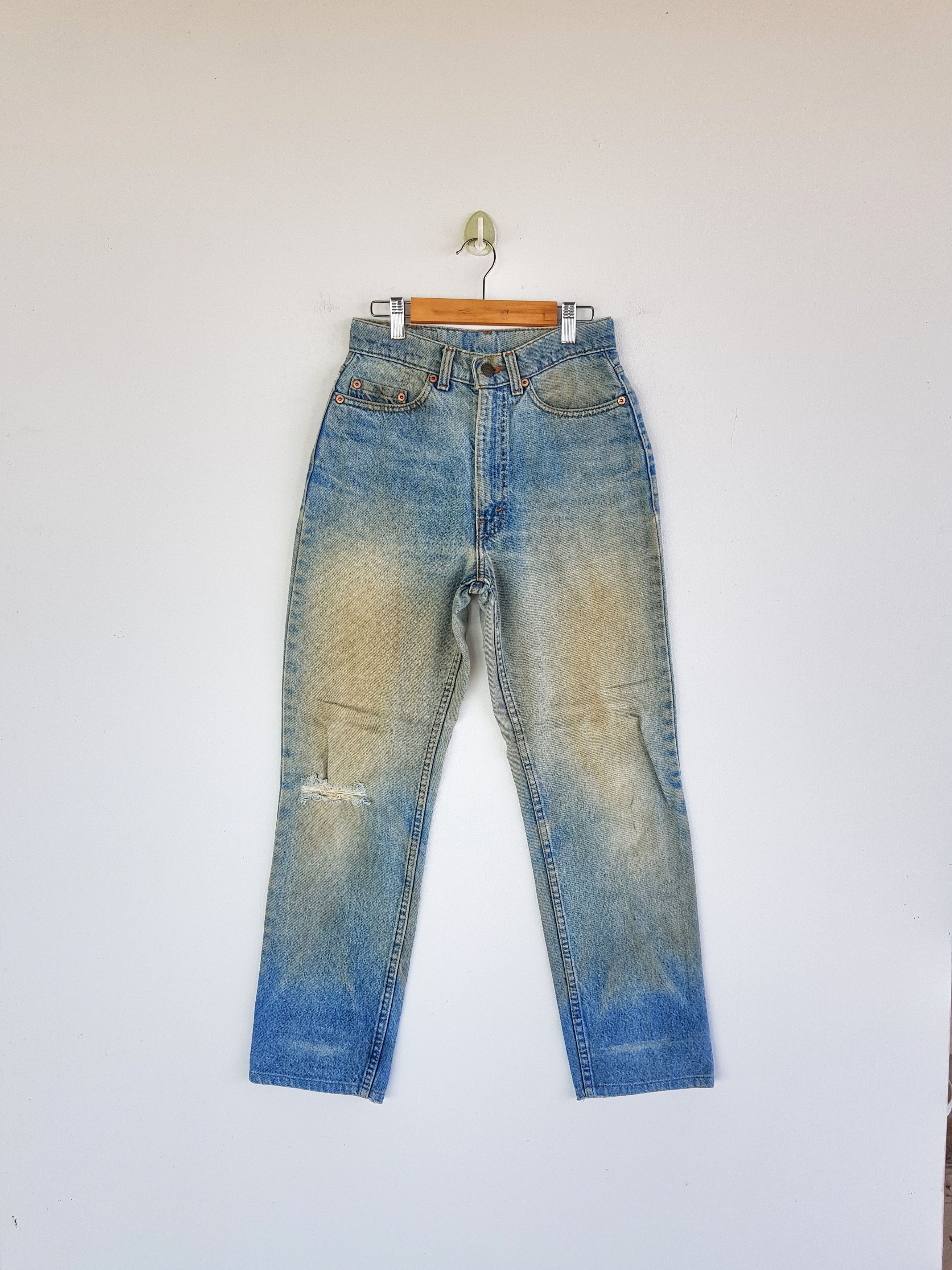 Vintage Levi's Distressed Jeans Dirty Levis Light Wash Denim