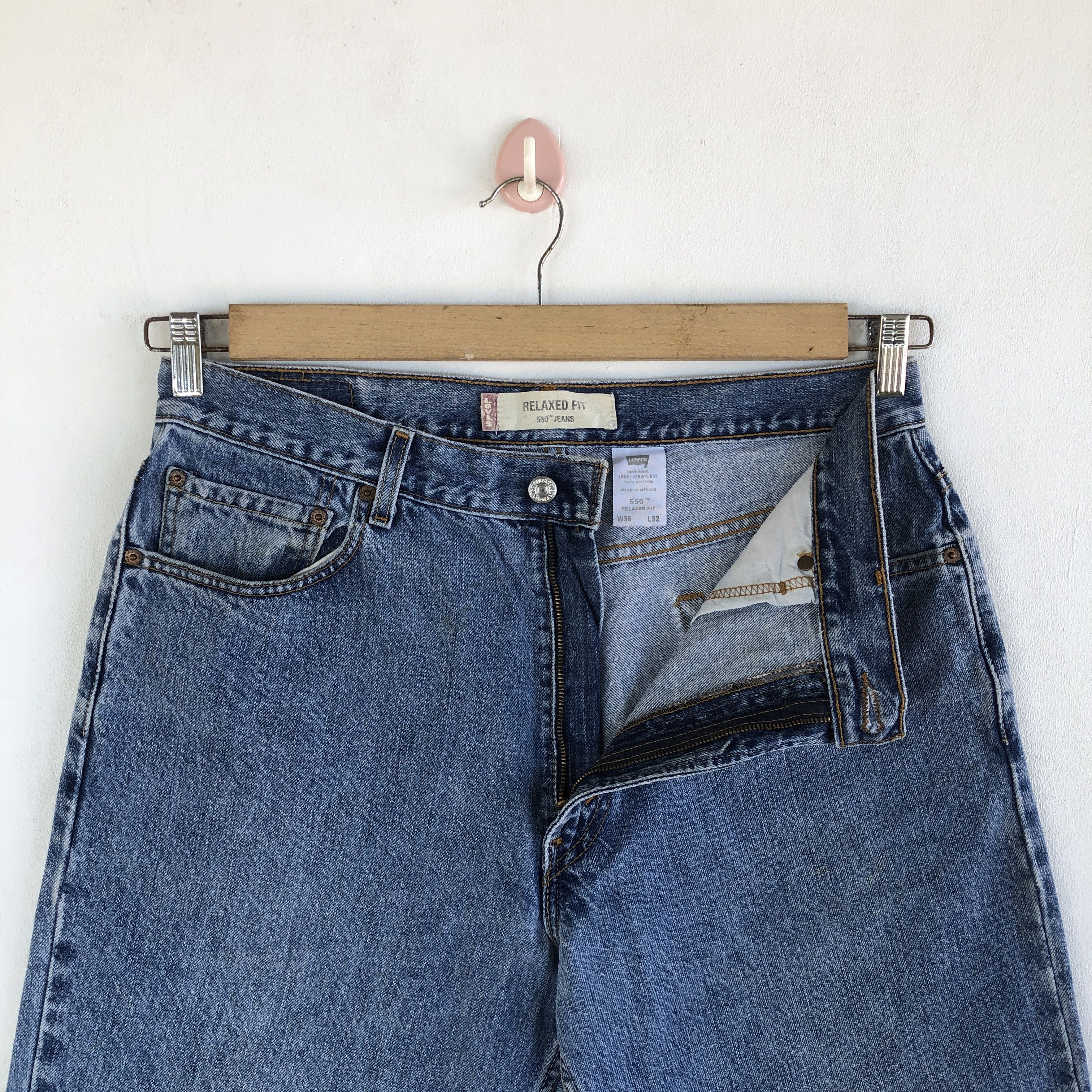 Levi's Vintage Levi's Light Wash Jeans Levis 550 Denim Pants Size US 32 / EU 48 - 6 Thumbnail
