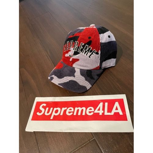 Supreme Supreme Nike Arc Corduroy 6-Panel Red Camo | Grailed