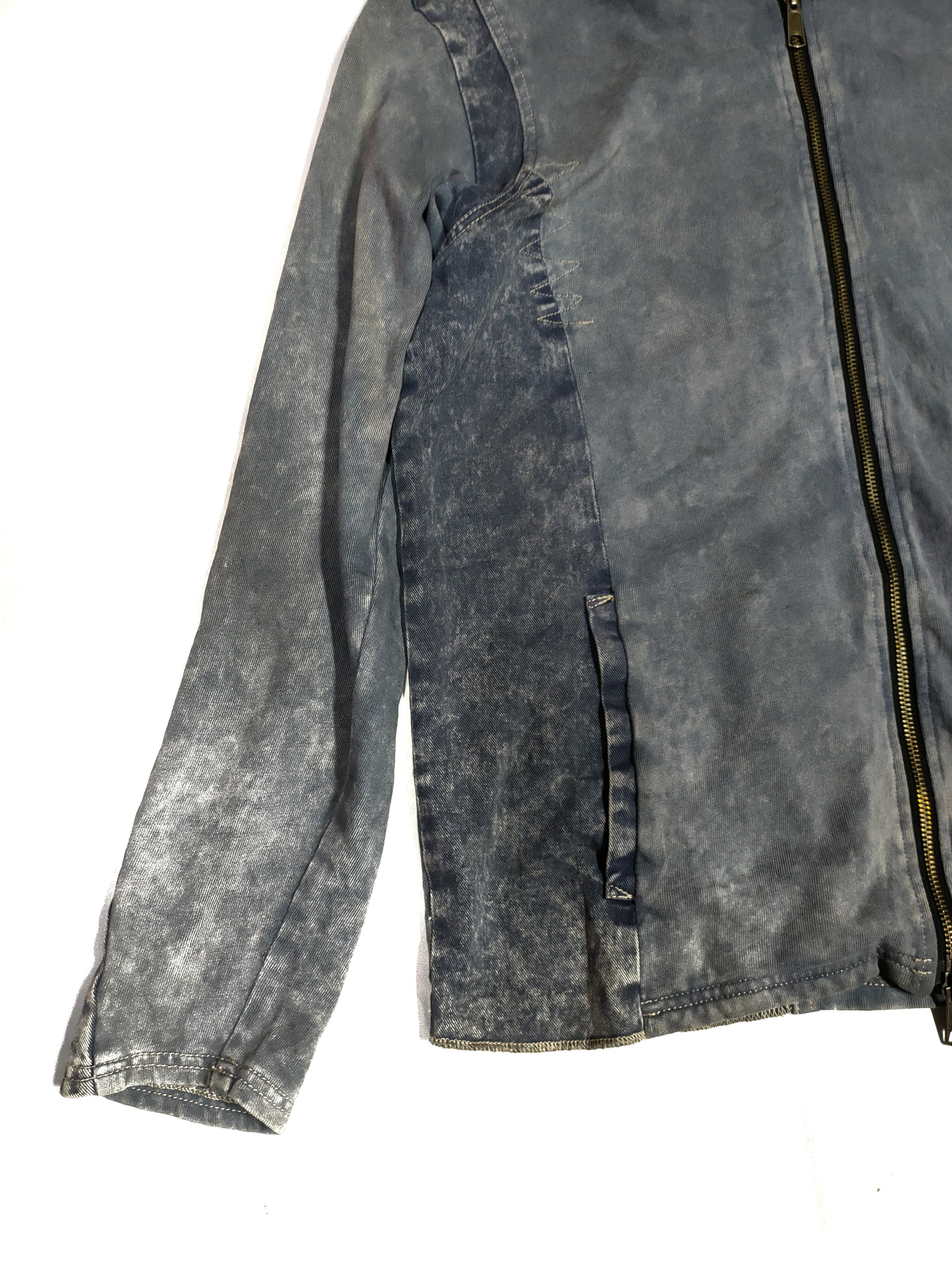 Japanese Brand PPFM VINTAGE WASHED BLUE DENIM ZIPPER HOODIE Size US L / EU 52-54 / 3 - 3 Thumbnail