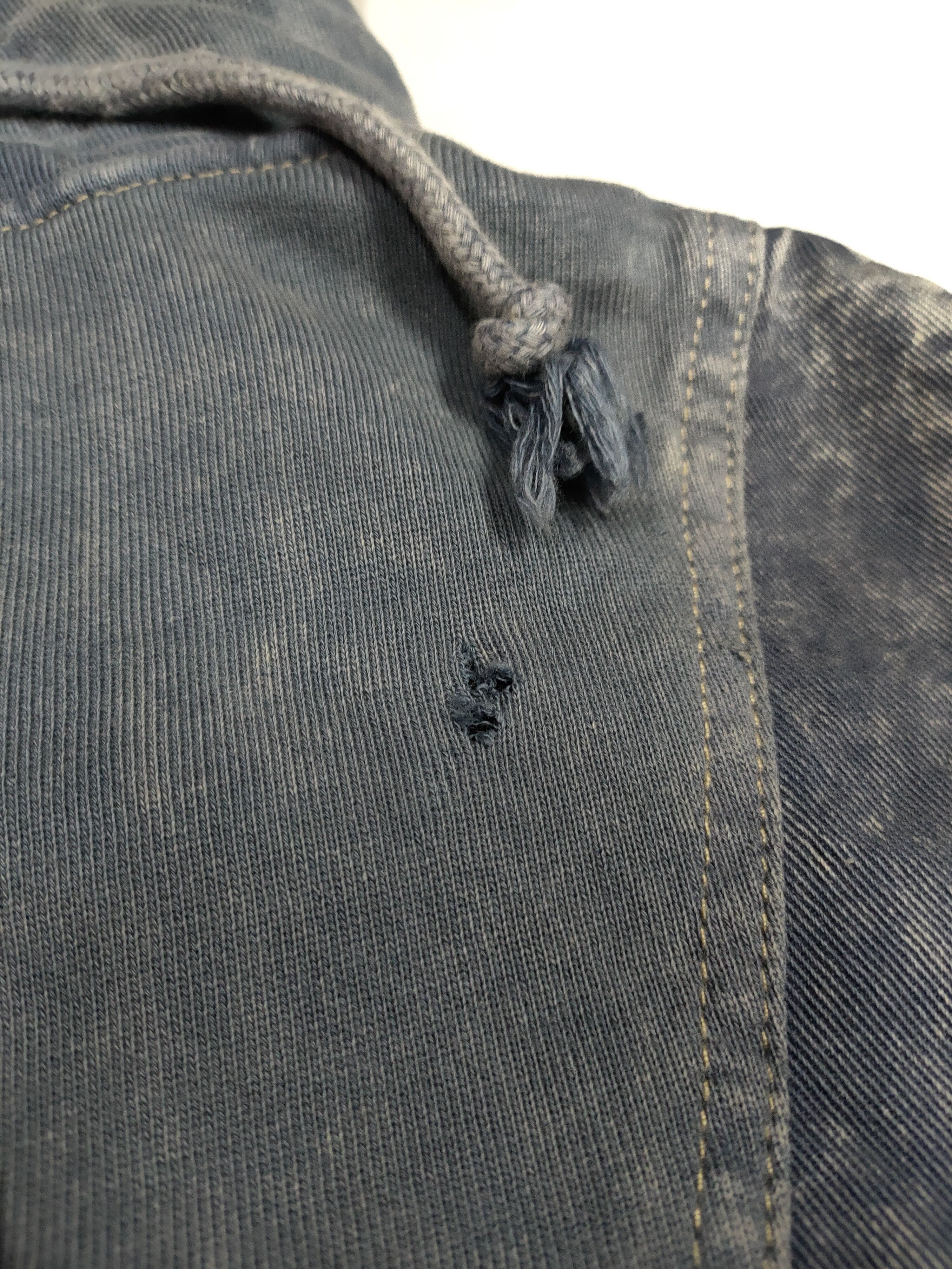Japanese Brand PPFM VINTAGE WASHED BLUE DENIM ZIPPER HOODIE Size US L / EU 52-54 / 3 - 8 Thumbnail