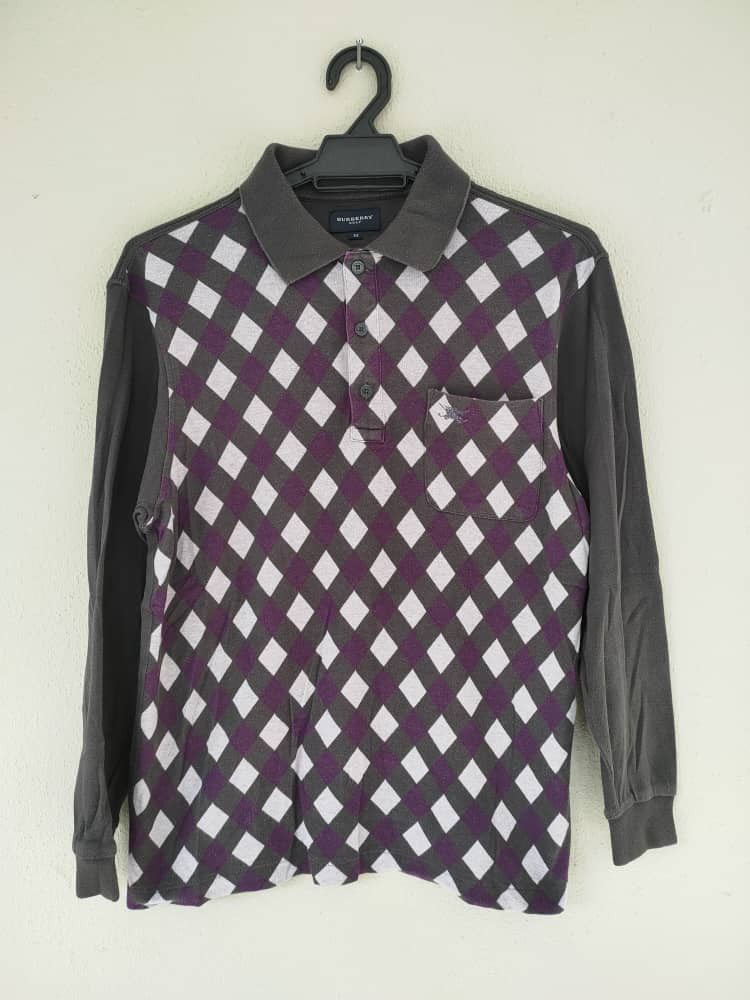 Burberry Burberry Golf Checkered Polo T Size M / US 6-8 / IT 42-44 - 1 Thumbnail