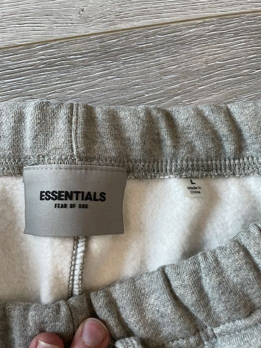 Fear of God Fear of God Essentials Dark Oatmeal Shorts | Grailed