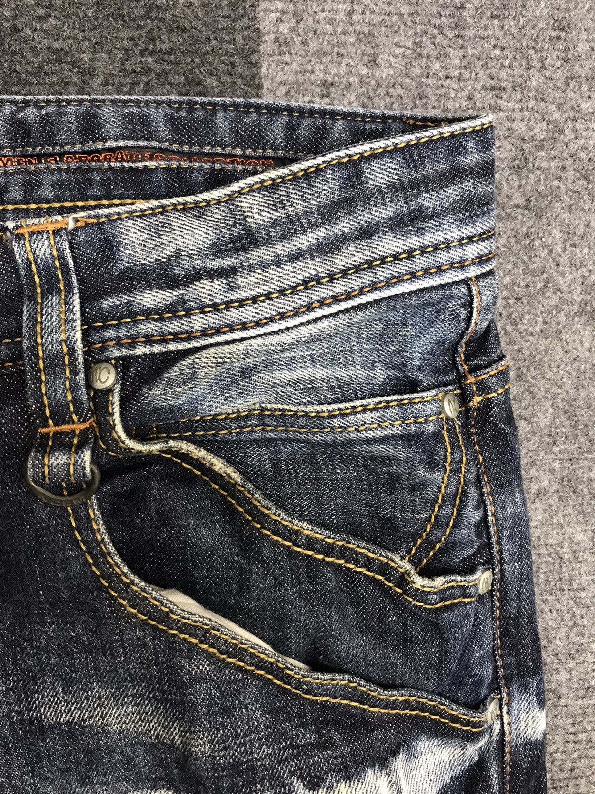 Rare 2000’s NCFM 3D Multi-Pocket Flare 💥FLARE💥NCFM Japan Distressed Explosive Style Faded Jeans