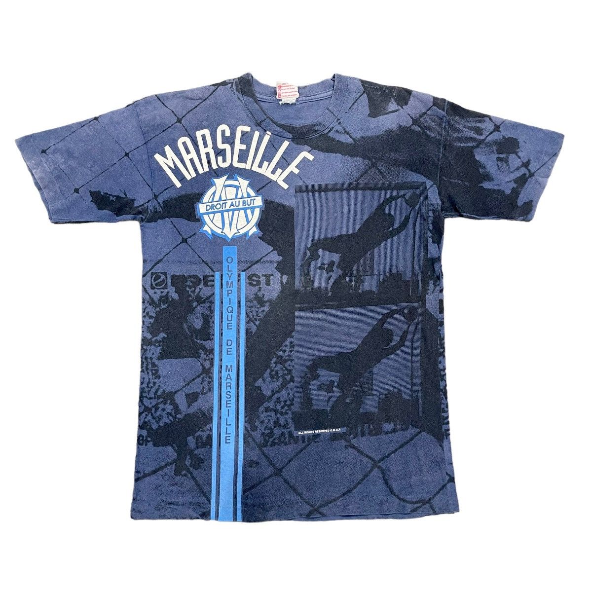 FCUK × French Connection 🔥Rare🔥Vintage 90s Olympique Marseille Football Club TShirt Size US L / EU 52-54 / 3 - 1 Thumbnail
