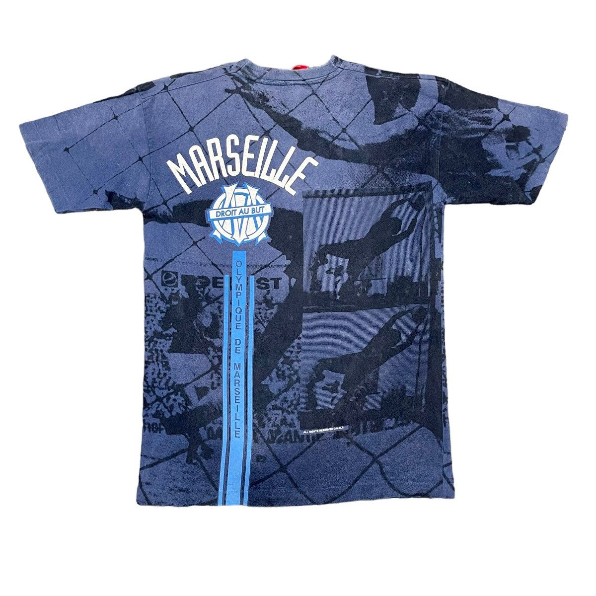 FCUK × French Connection 🔥Rare🔥Vintage 90s Olympique Marseille Football Club TShirt Size US L / EU 52-54 / 3 - 11 Thumbnail
