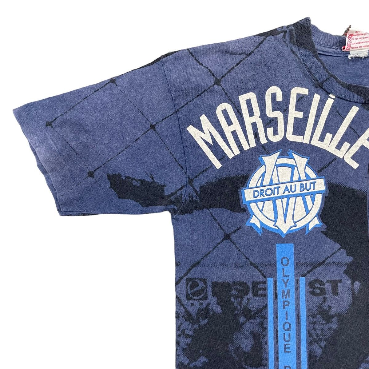 FCUK × French Connection 🔥Rare🔥Vintage 90s Olympique Marseille Football Club TShirt Size US L / EU 52-54 / 3 - 5 Thumbnail