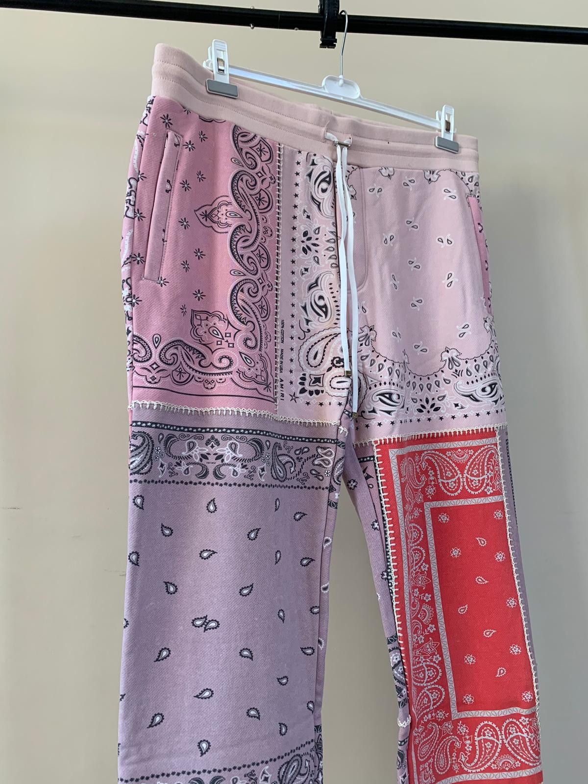 Amiri Reconstructed Bandana Sweat Pants Size US 36 / EU 52 - 3 Thumbnail