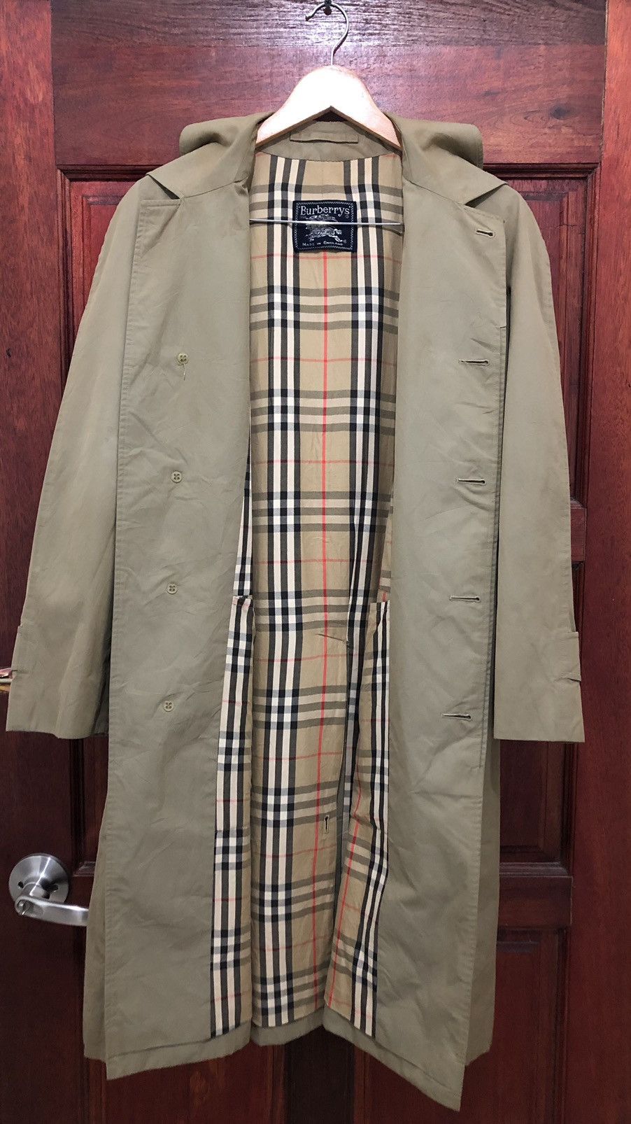 Burberry × Vintage 🏴󠁧󠁢󠁥󠁮󠁧󠁿 Vintage Burberry Trench Coat Single Breasted Novacheck Size US M / EU 48-50 / 2 - 1 Thumbnail