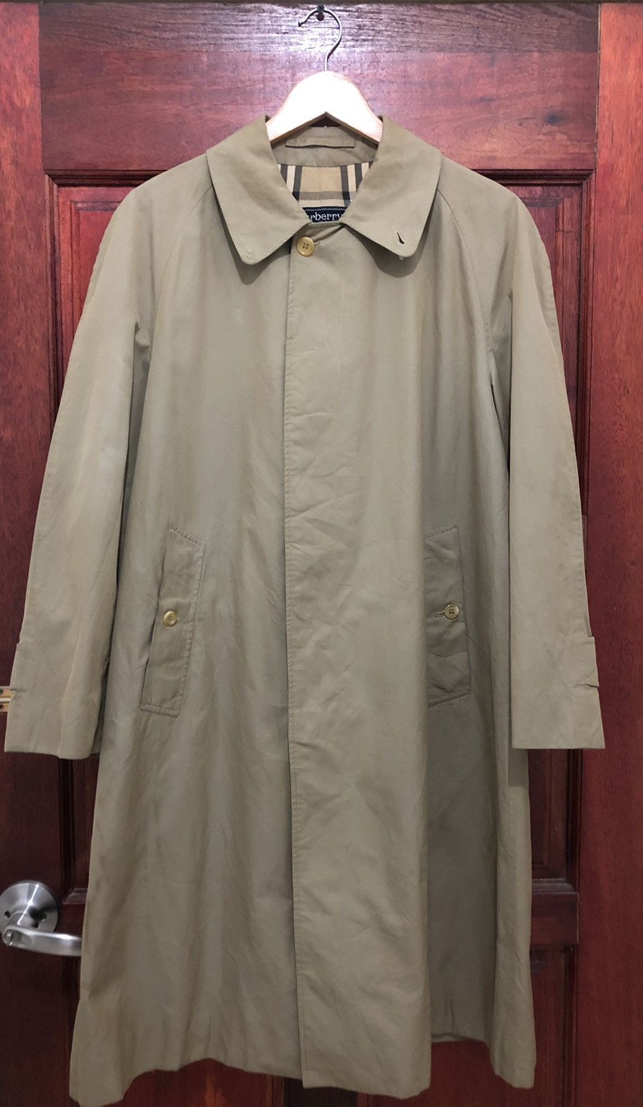 Burberry × Vintage 🏴󠁧󠁢󠁥󠁮󠁧󠁿 Vintage Burberry Trench Coat Single Breasted Novacheck Size US M / EU 48-50 / 2 - 2 Thumbnail