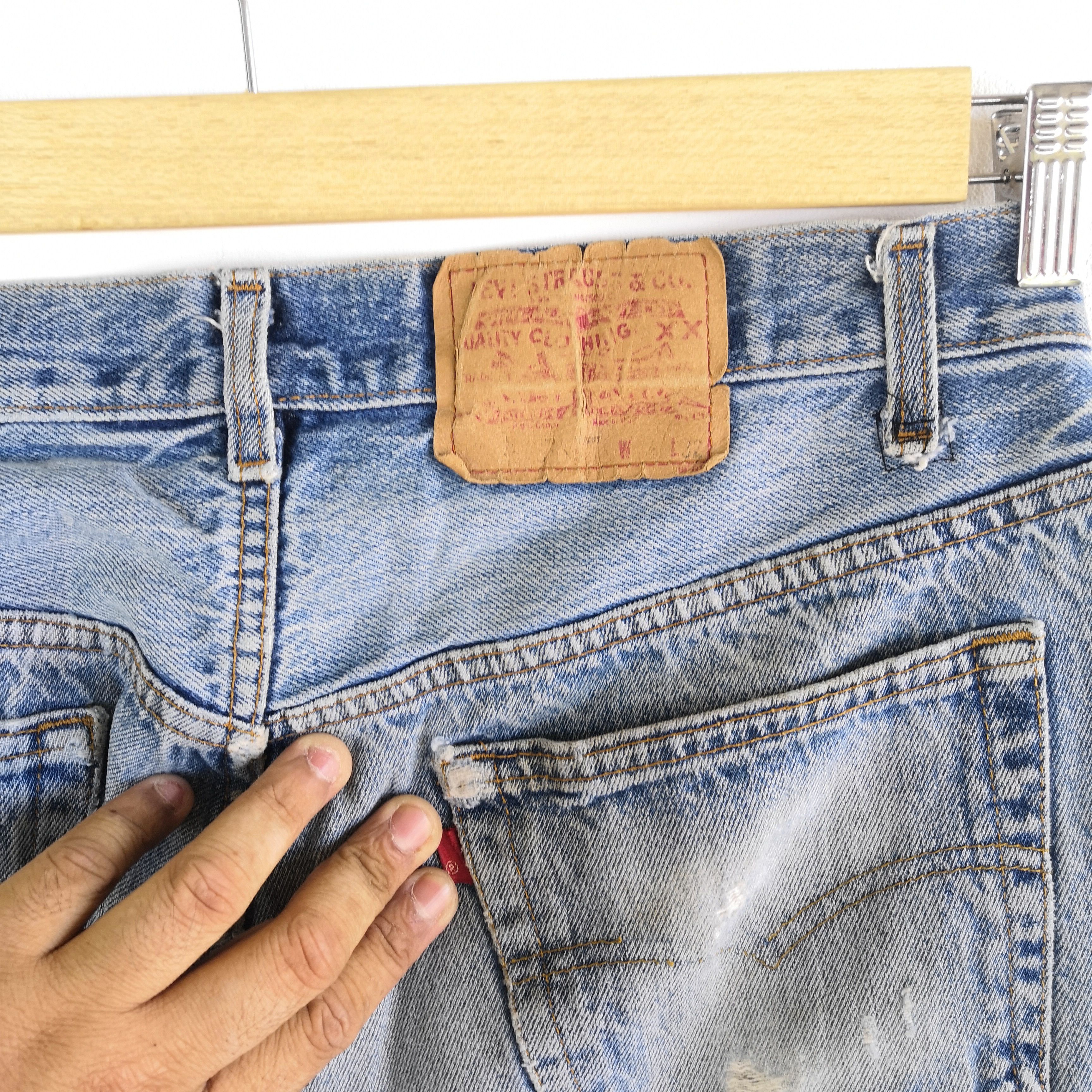 Levi's Vintage Levis 501 Released Hem Jeans Levis Distressed Denim Size US 32 / EU 48 - 8 Thumbnail