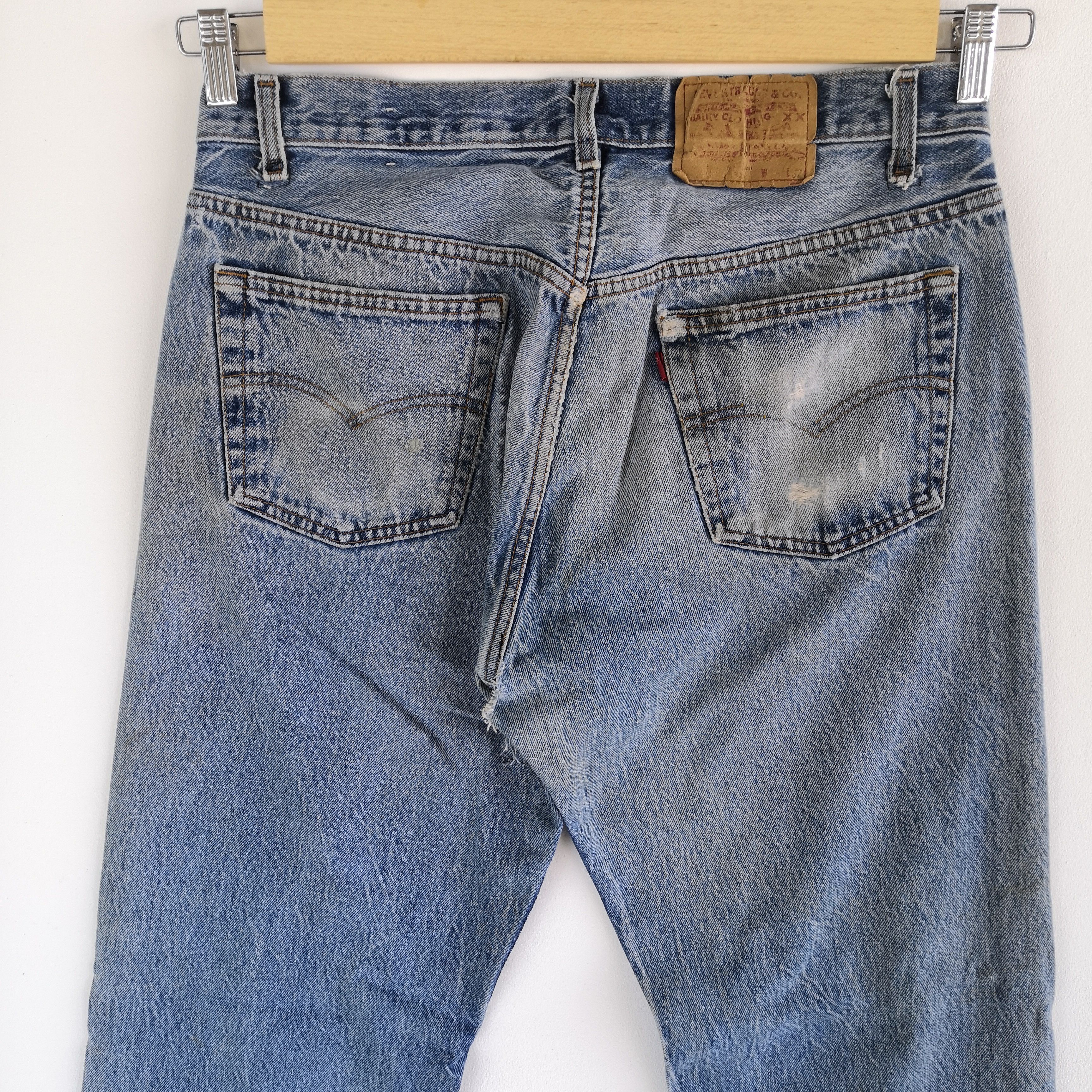 Levi's Vintage Levis 501 Released Hem Jeans Levis Distressed Denim Size US 32 / EU 48 - 5 Thumbnail