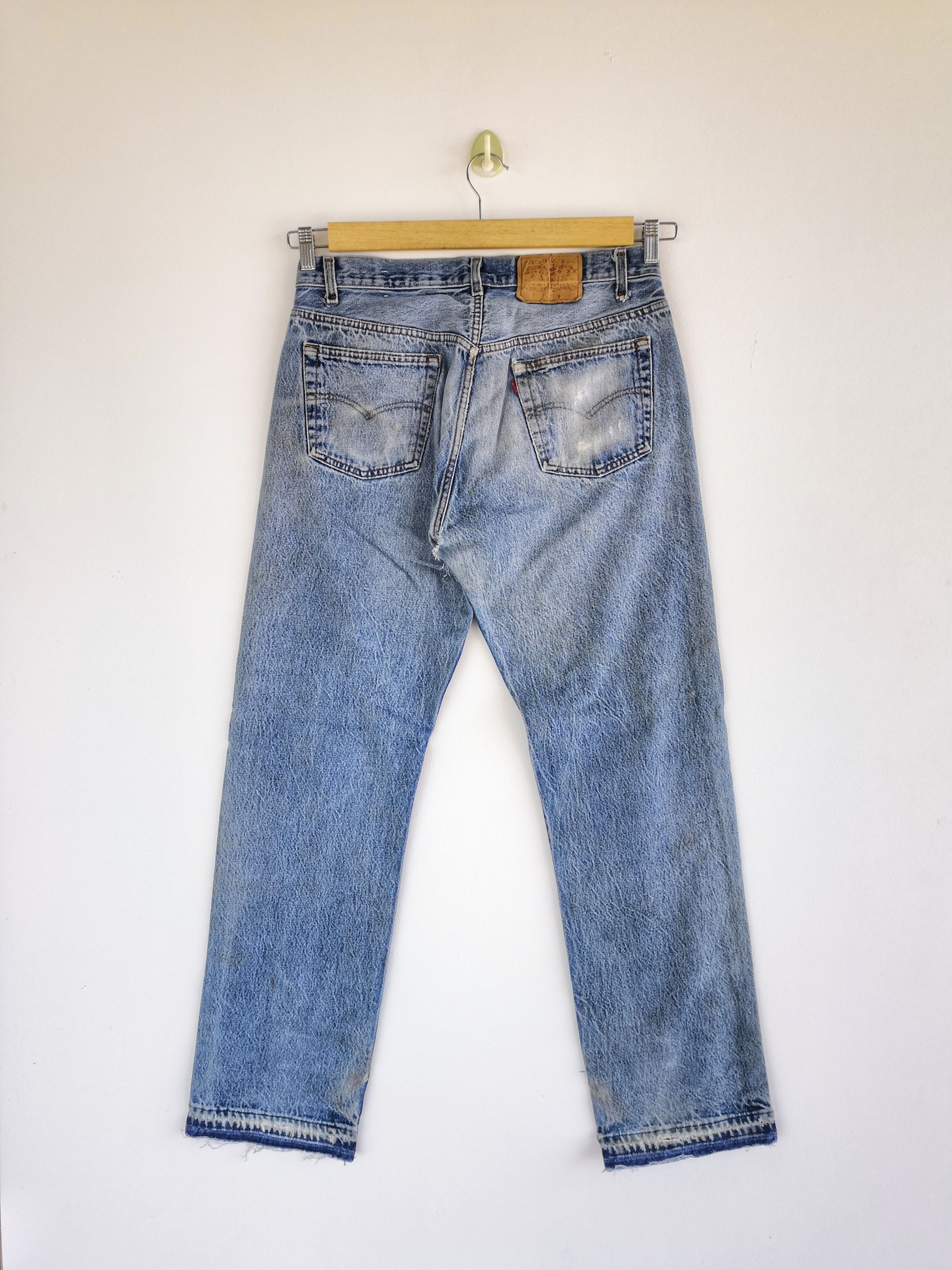 Levi's Vintage Levis 501 Released Hem Jeans Levis Distressed Denim Size US 32 / EU 48 - 2 Thumbnail