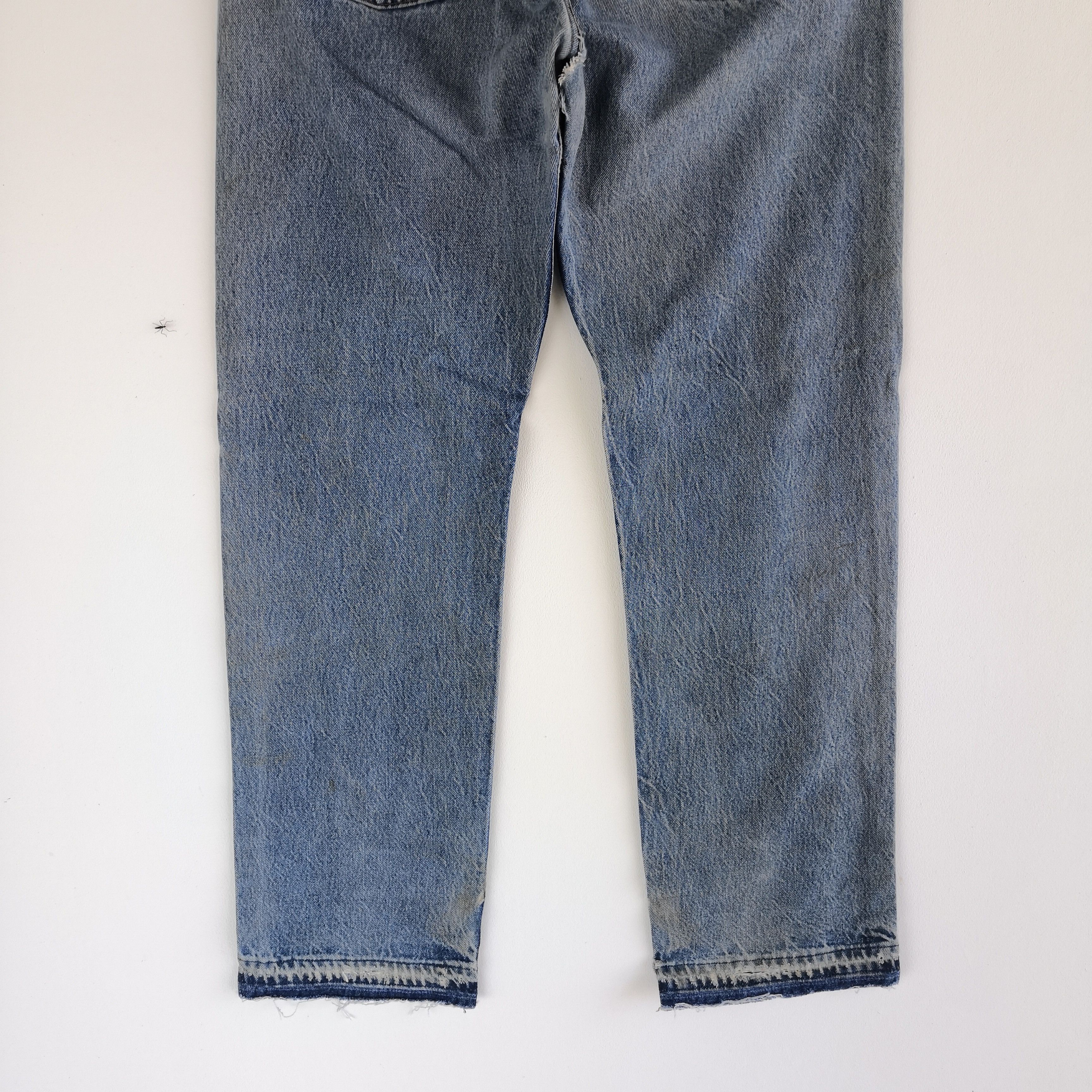 Levi's Vintage Levis 501 Released Hem Jeans Levis Distressed Denim Size US 32 / EU 48 - 9 Thumbnail
