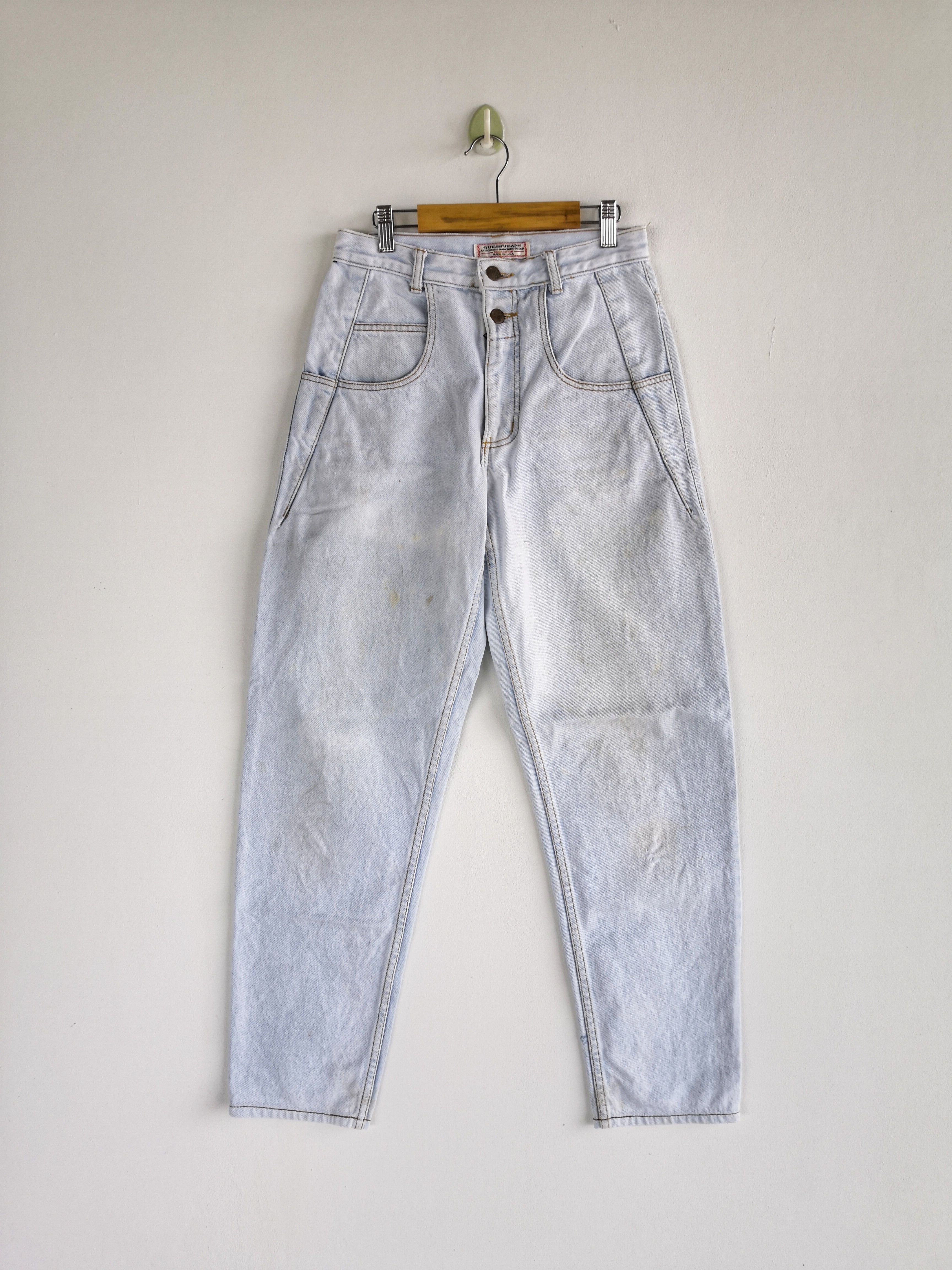Vintage Vintage 80s Guess Jeans Sun Faded Guess Light Wash Denim | Grailed