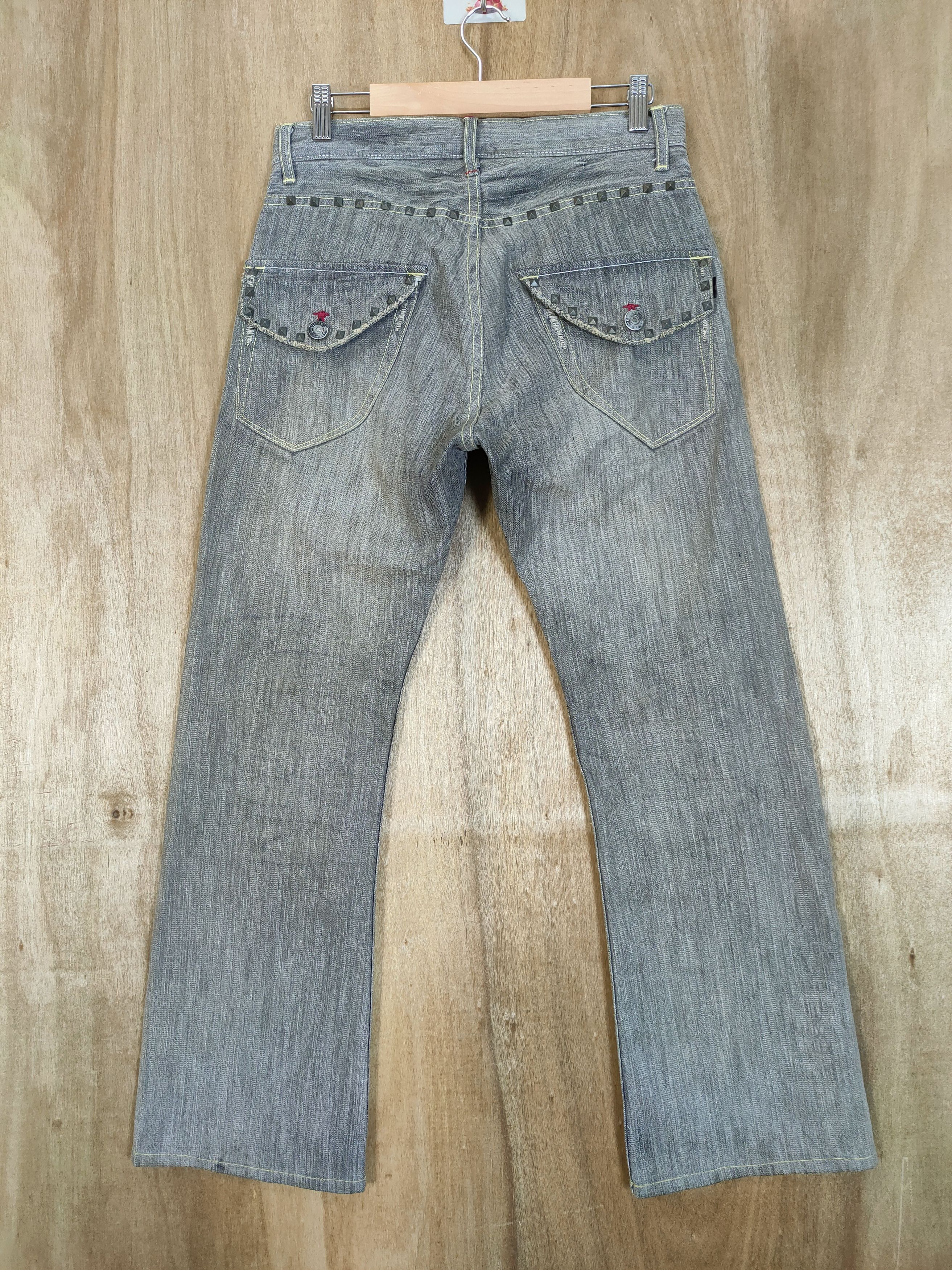 Japanese Brand VINTAGE JAPANESE FLARE FADED JEANS DENIM PANTS Size US 30 / EU 46 - 5 Thumbnail